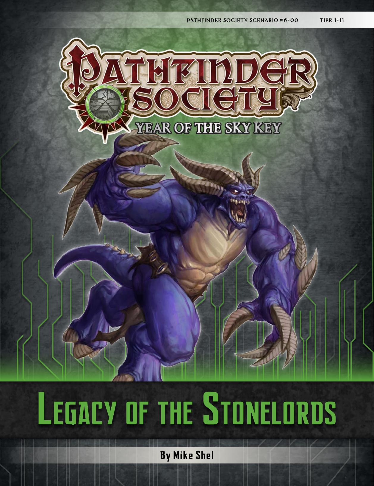 Pathfinder Society: Legacy of the Stonelords
