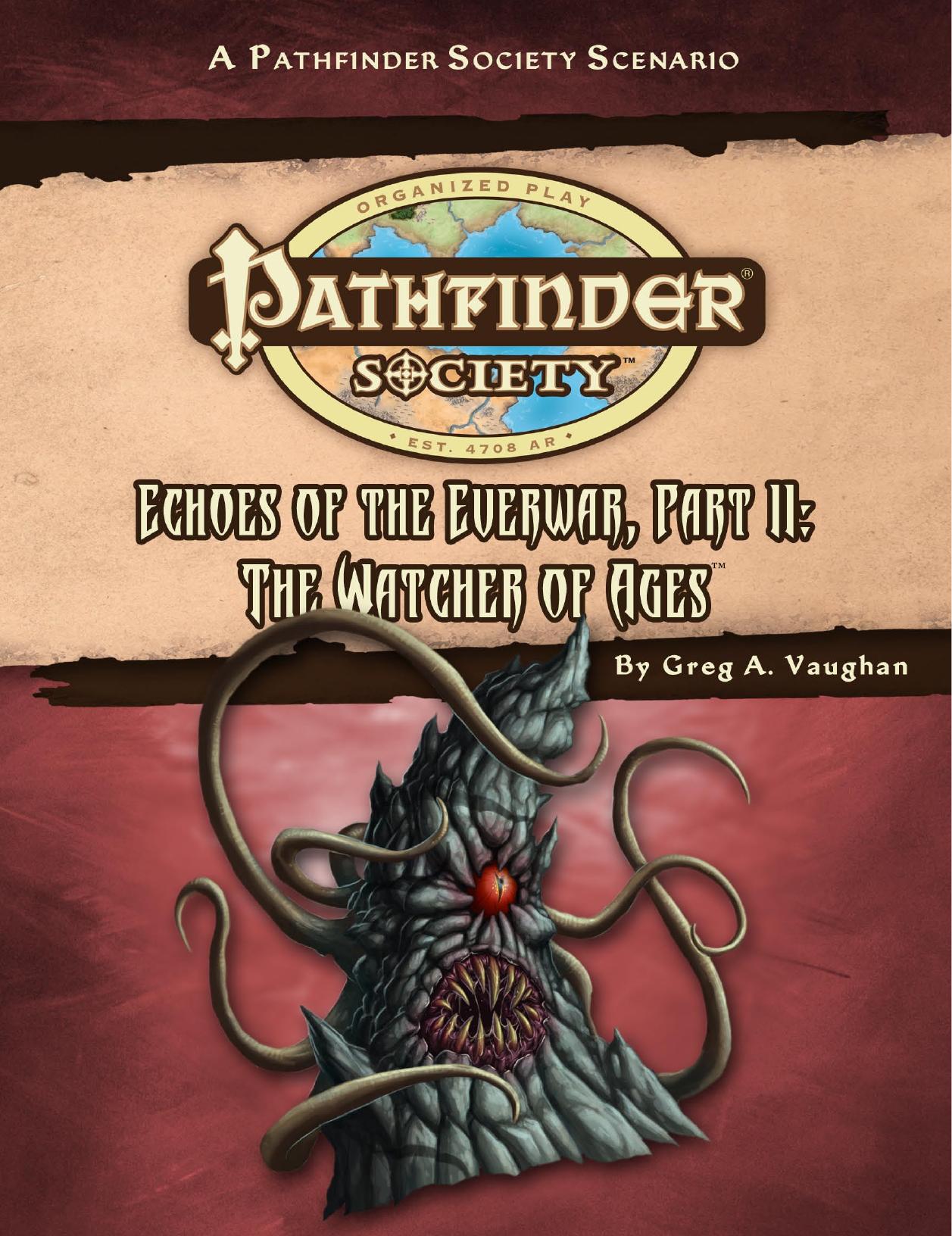 Pathfinder Society: The Devil We Know II The Watcher of Ages
