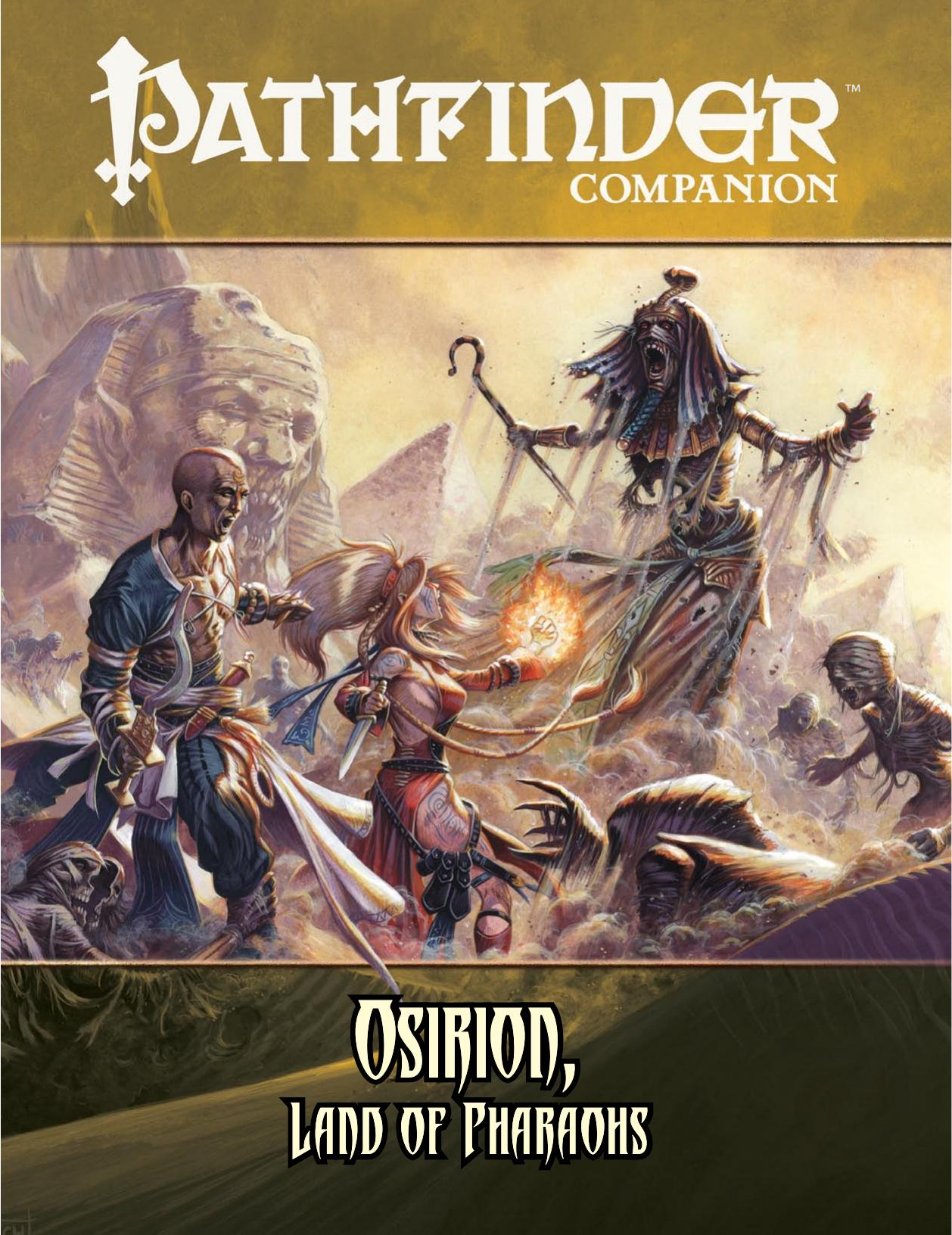 Pathfinder Companion: Osirion, Land of Pharaohs