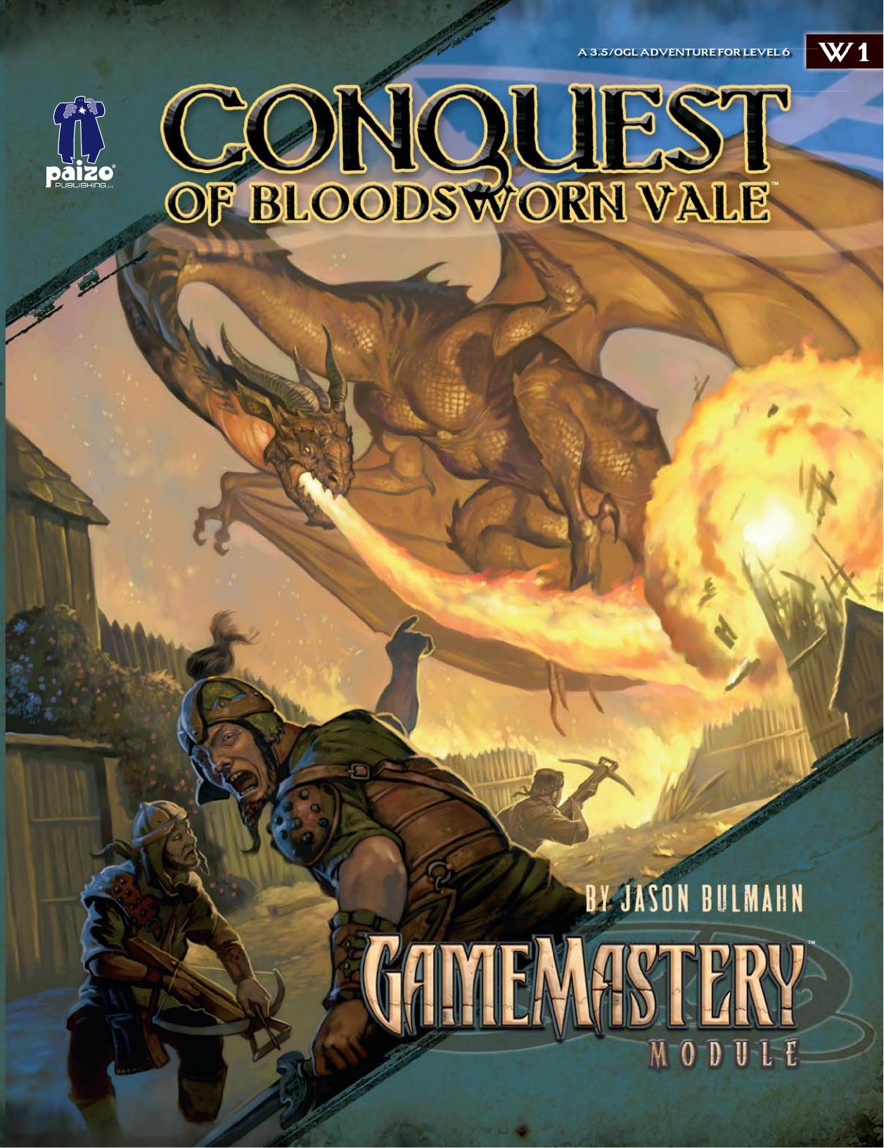 GameMastery Module: W1 Conquest of Bloodsworn Vale