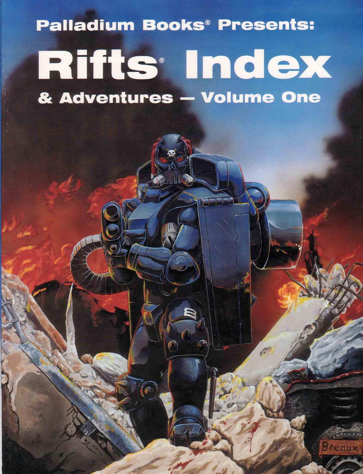 Rifts Index & Adventures 01