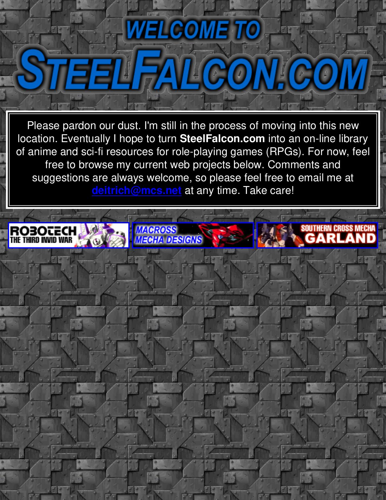 Welcome to SteelFalcon.com!