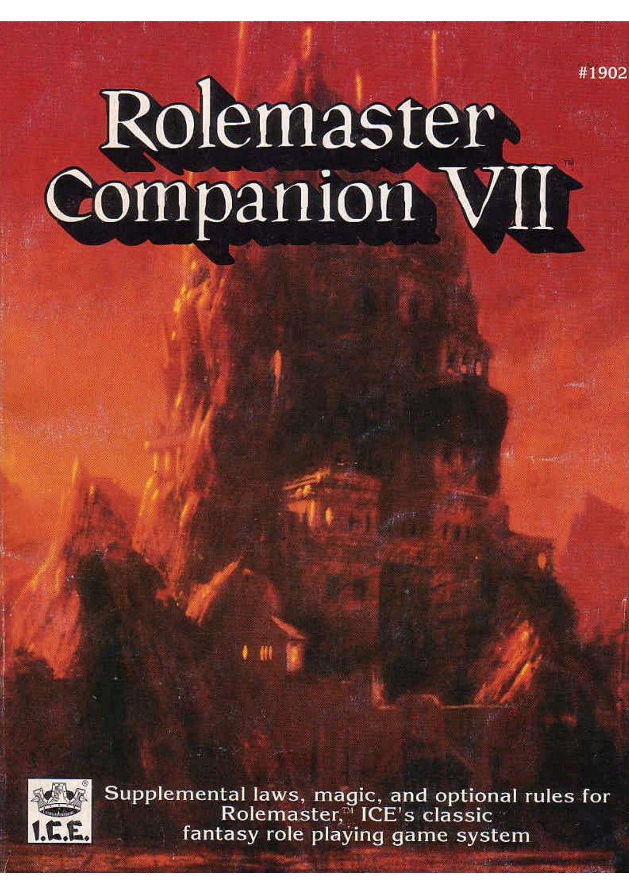 Rolemaster Companion VII
