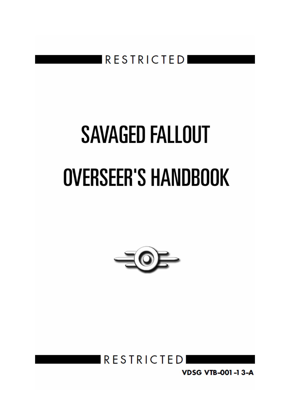 Savaged Fallout Overseer Handbook