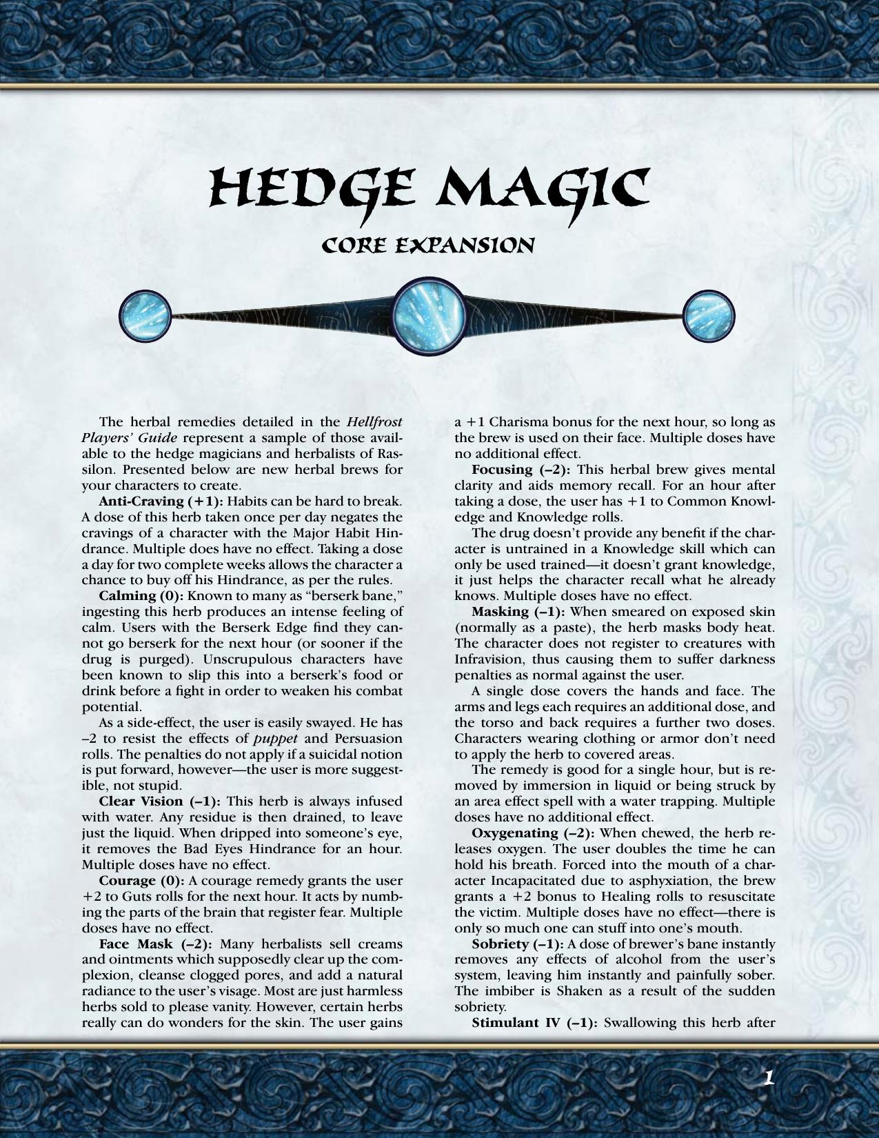 Hellfrost Hedge Magic.indd