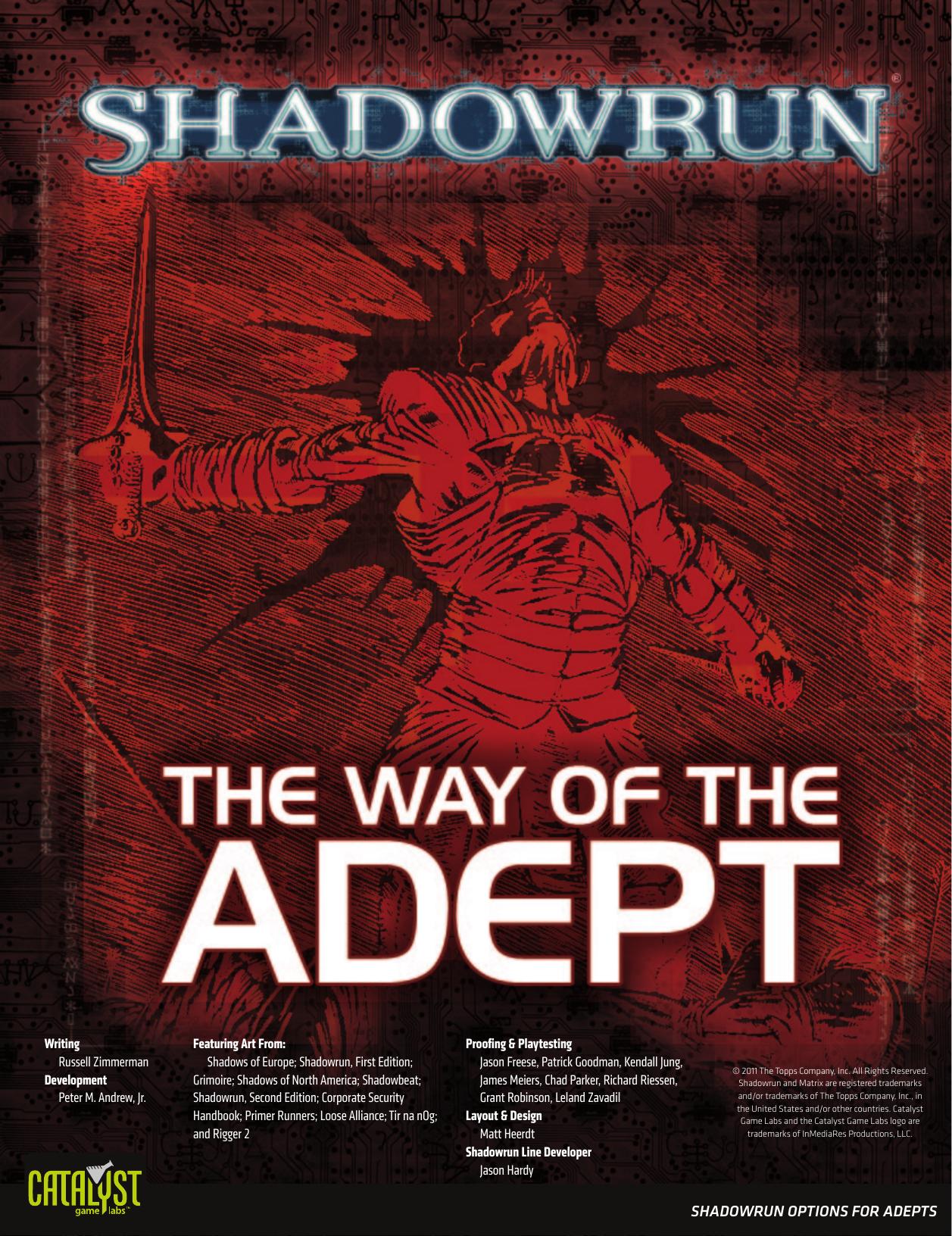 Shadowrun: The Way of the Adept