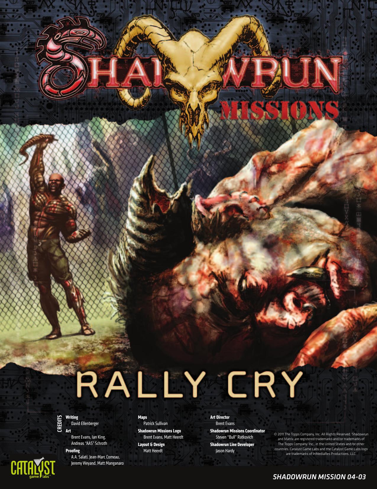 Shadowrun Missions: Rally Cry (04-03)