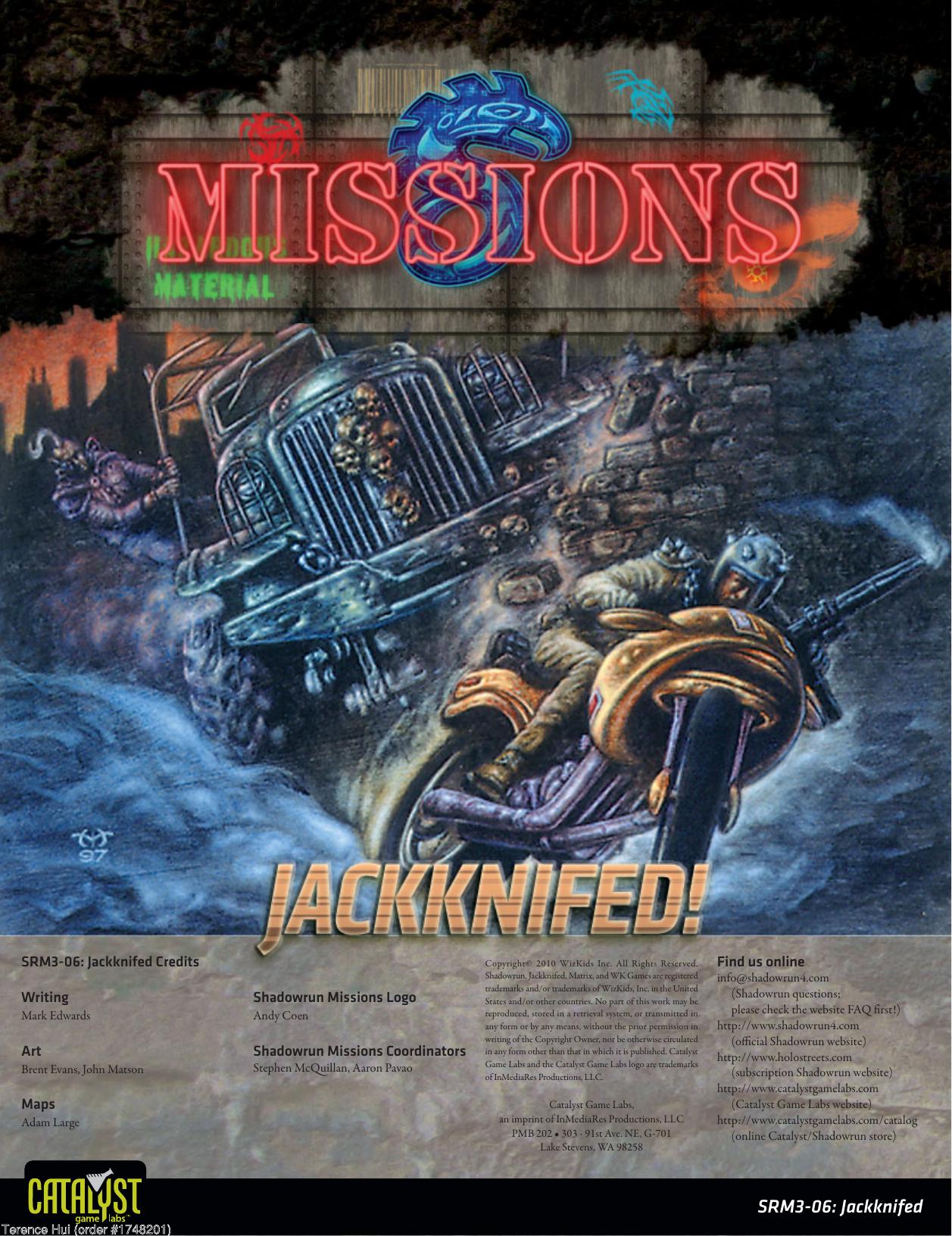 Shadowrun Missions: Jackknifed