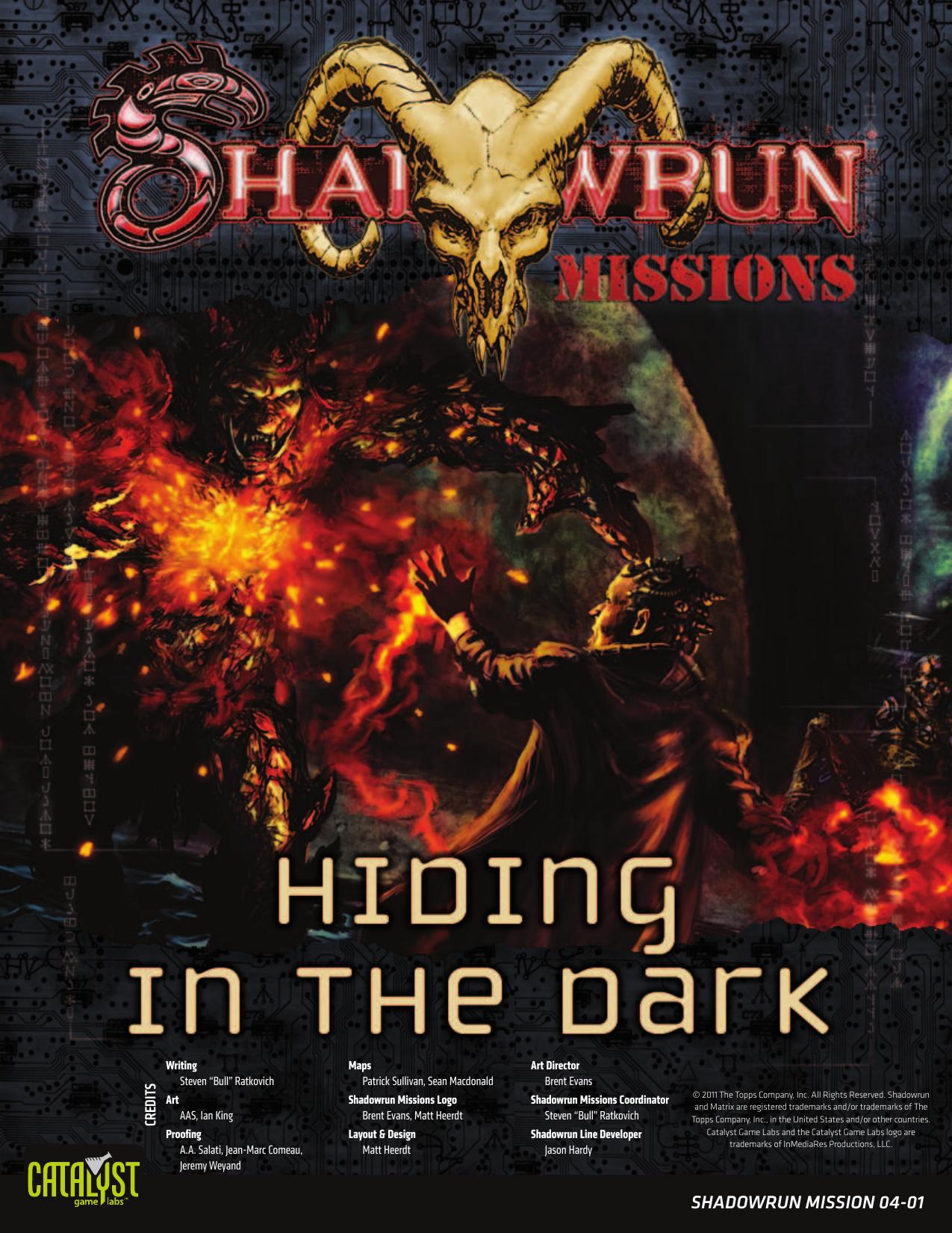 Shadowrun Missions: Hiding in the Dark (04-01)