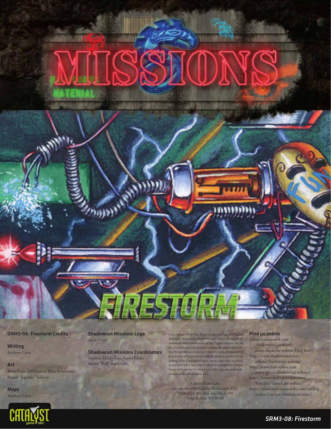 Shadowrun Missions: Firestorm