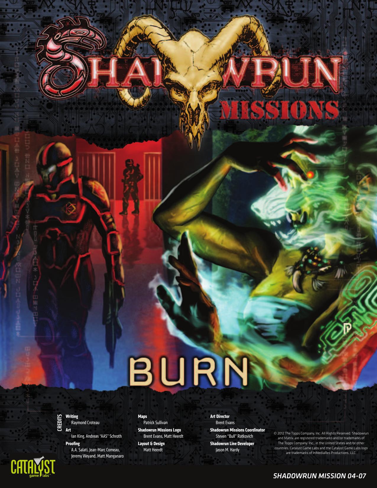 Shadowrun Missions: Burn (04-07)