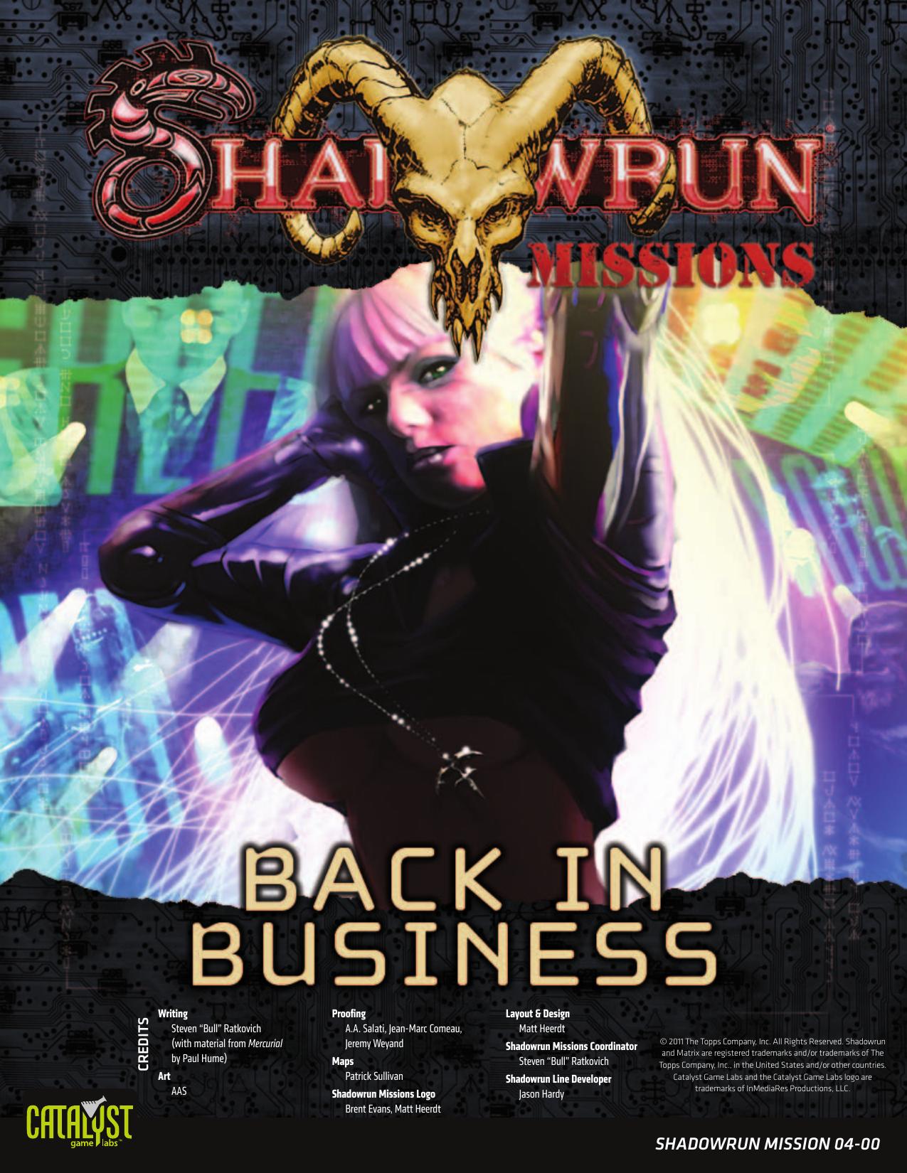 Shadowrun Missions: Back in Business (04-00)