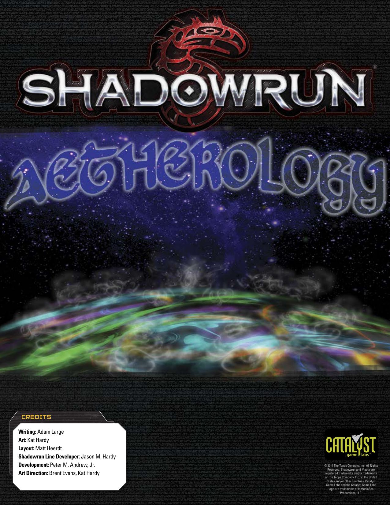 Shadowrun: Aetherology