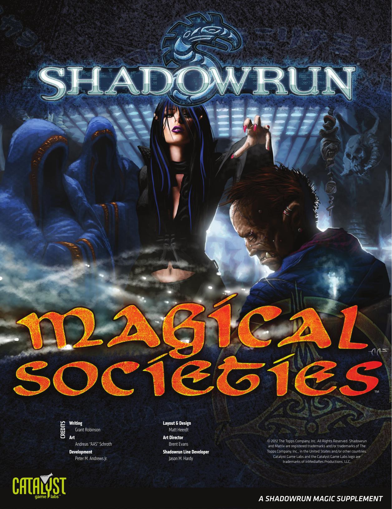 Shadowrun: Magical Societies