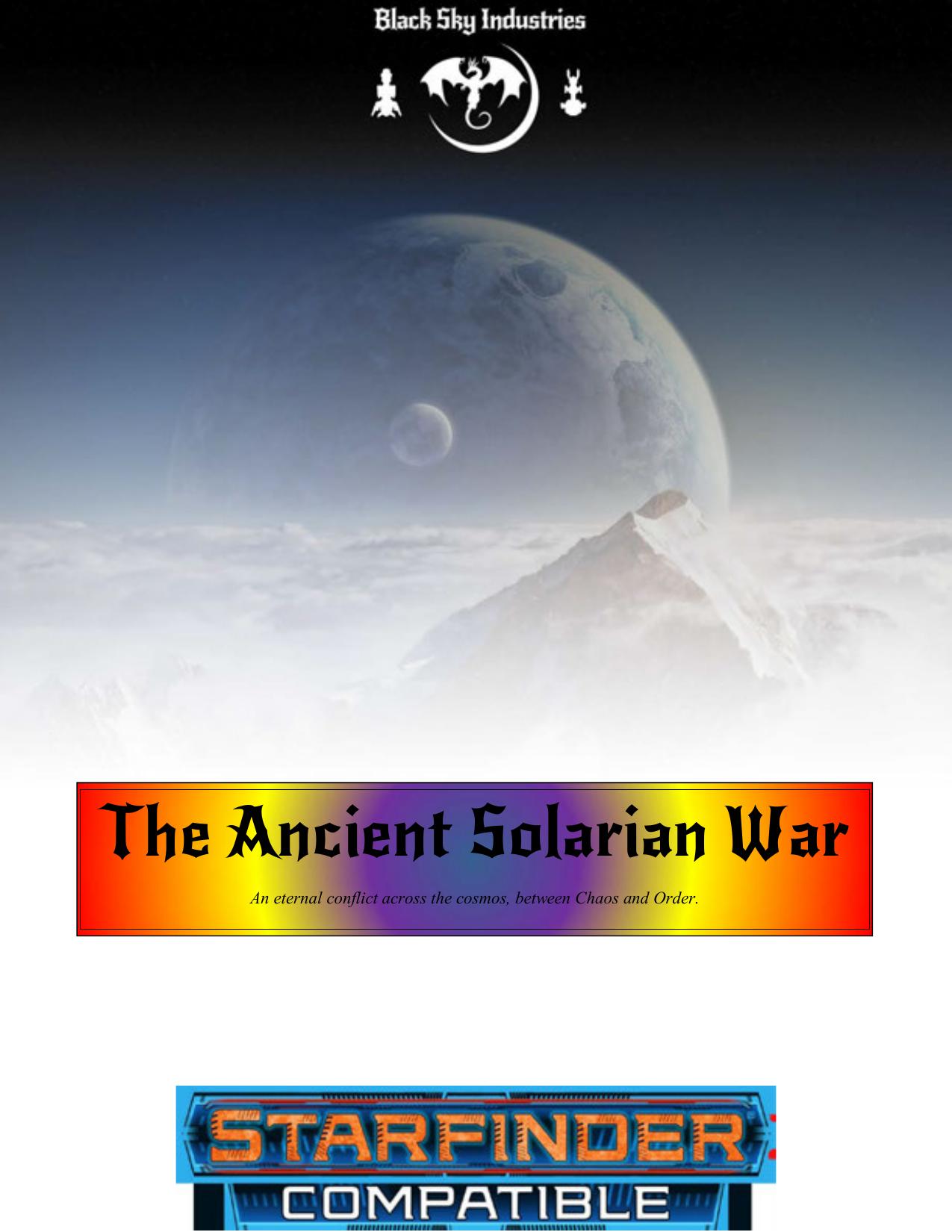 The Ancient Solarian War