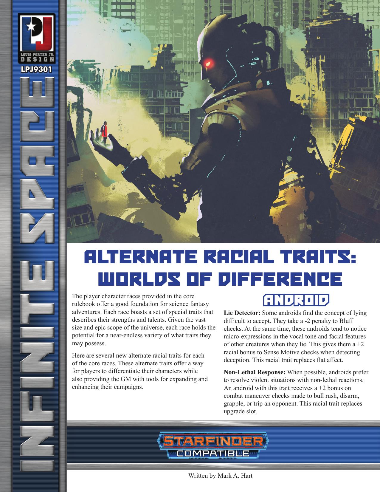Alternate Racial Traits Worlds of Difference
