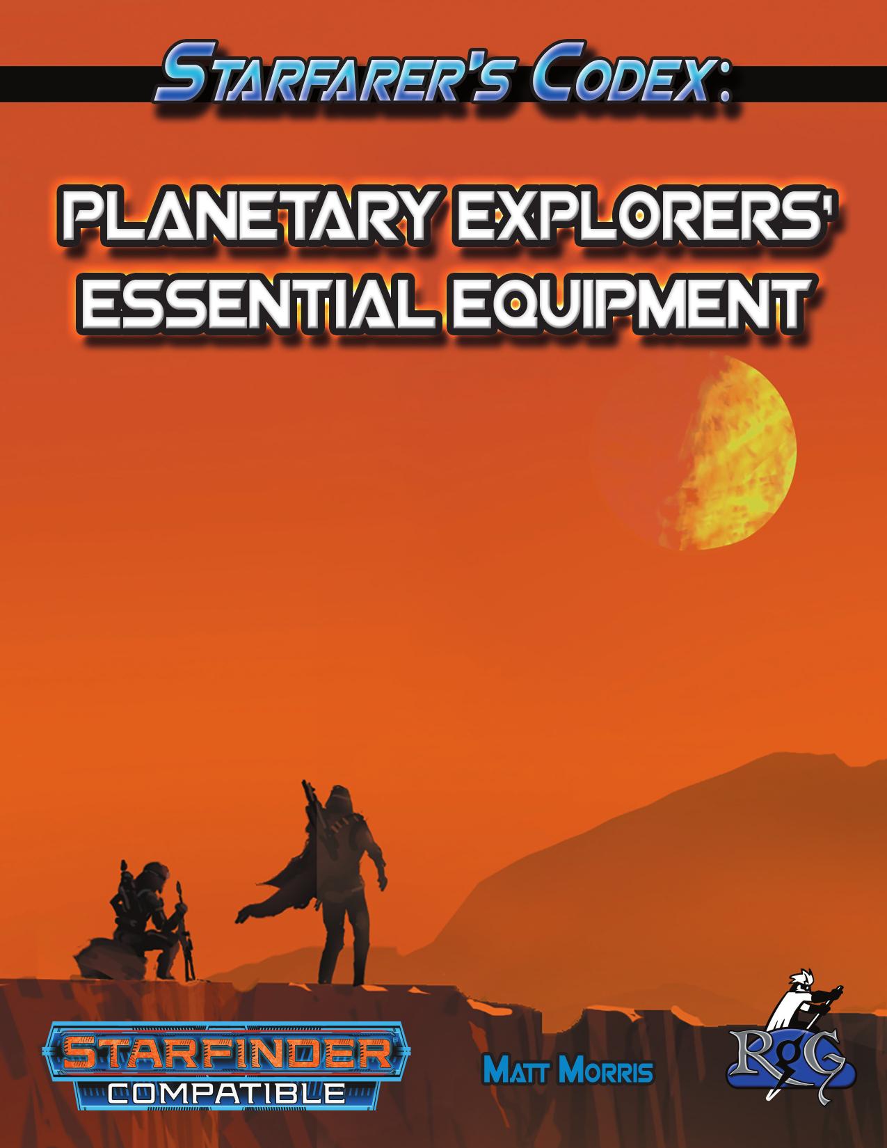 Planetary Explorers Essential Equipment
