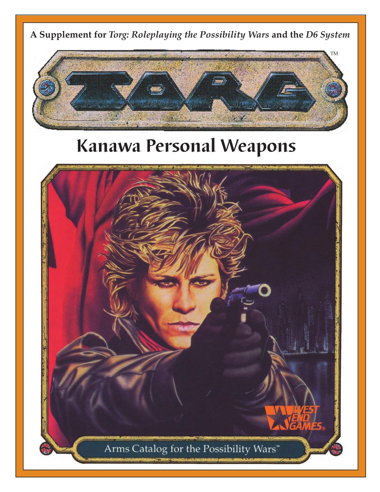 Torg: Kanawa Personal Weapons