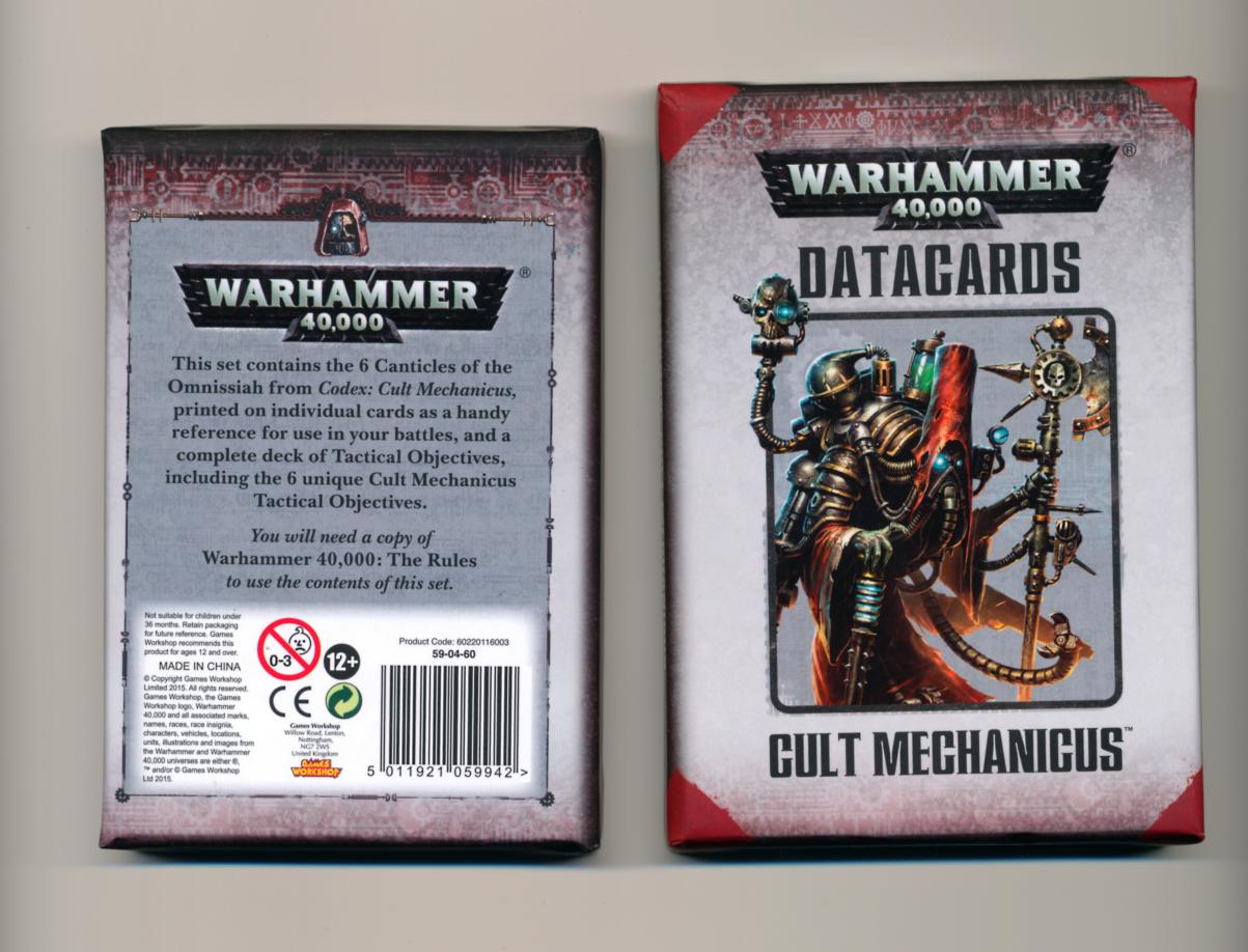 W40k 7e - Codex - Cult Mechanicus