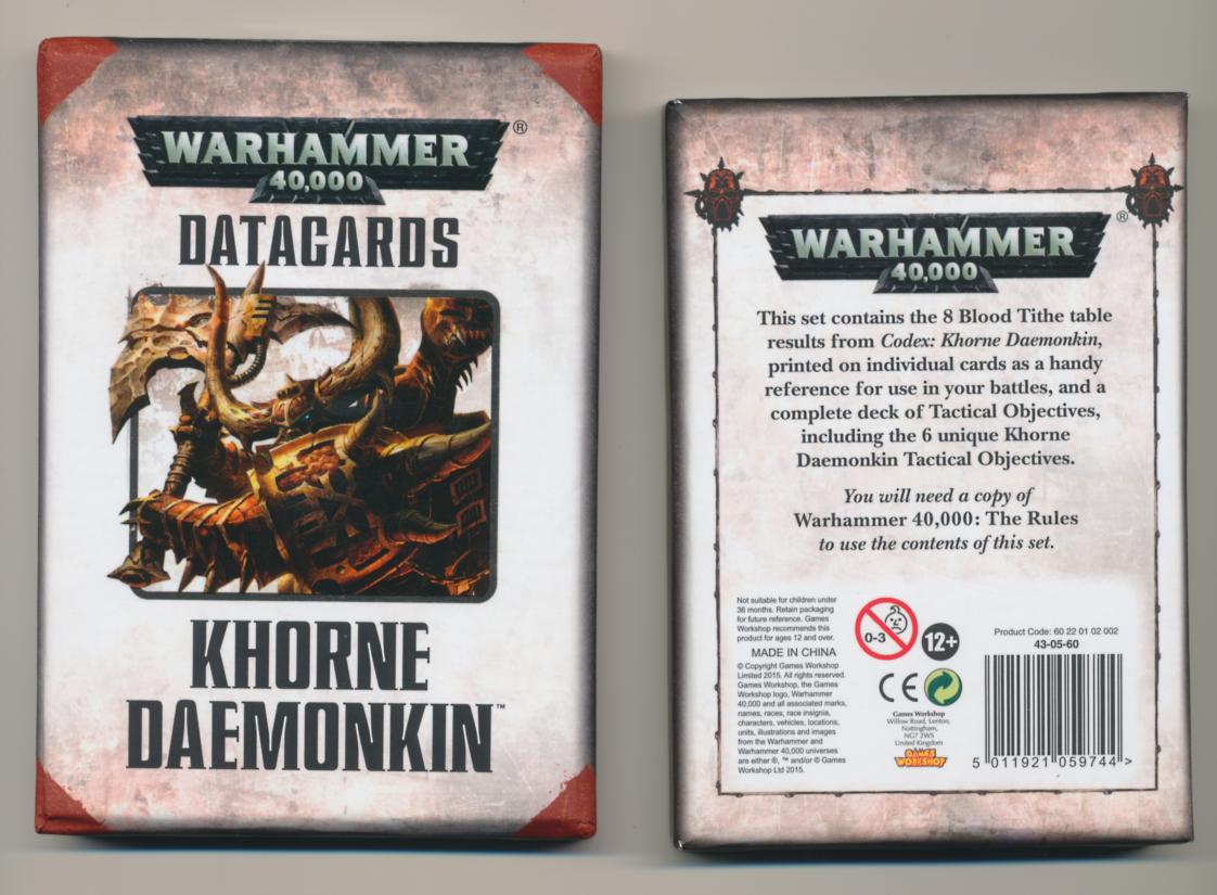 W40k 7e - Codex - Chaos - Khorne Daemonkin