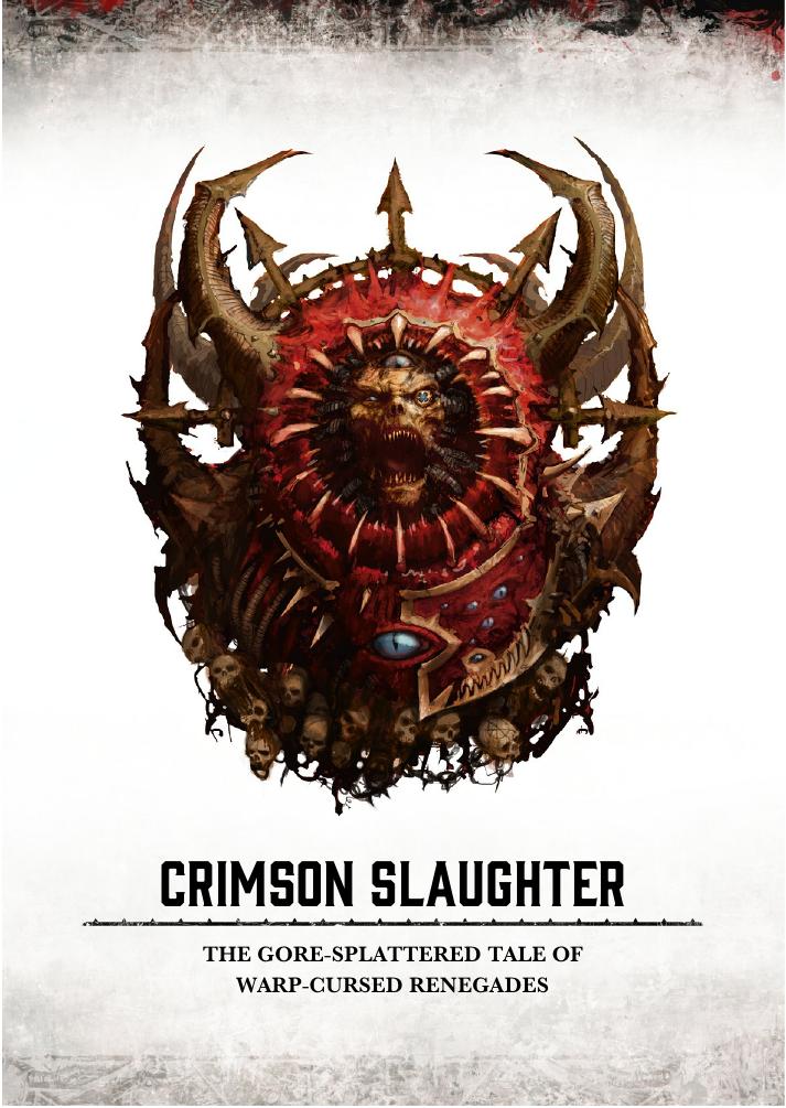 Codex - Chaos Space Marines -Crimson Slaughter (2016)