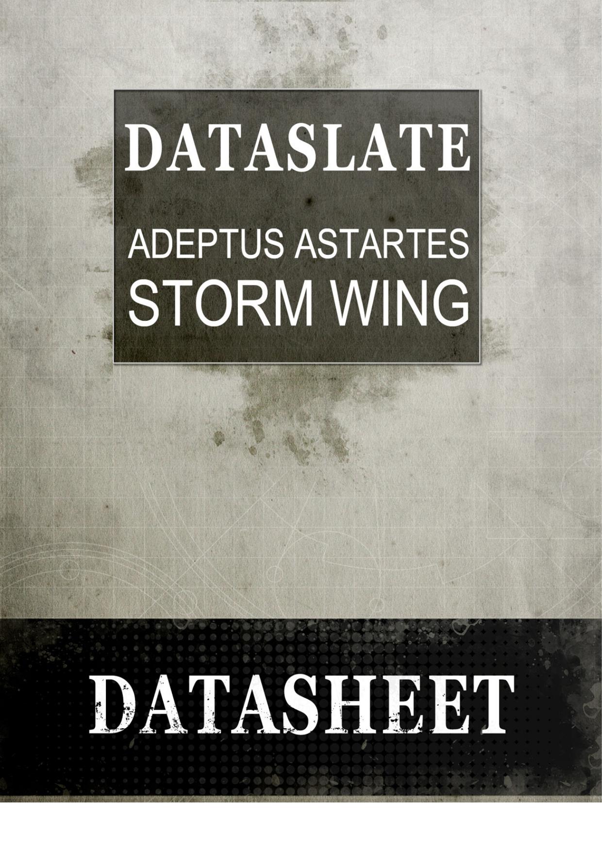 Adeptus Astartes Storm Wing - Datasheet