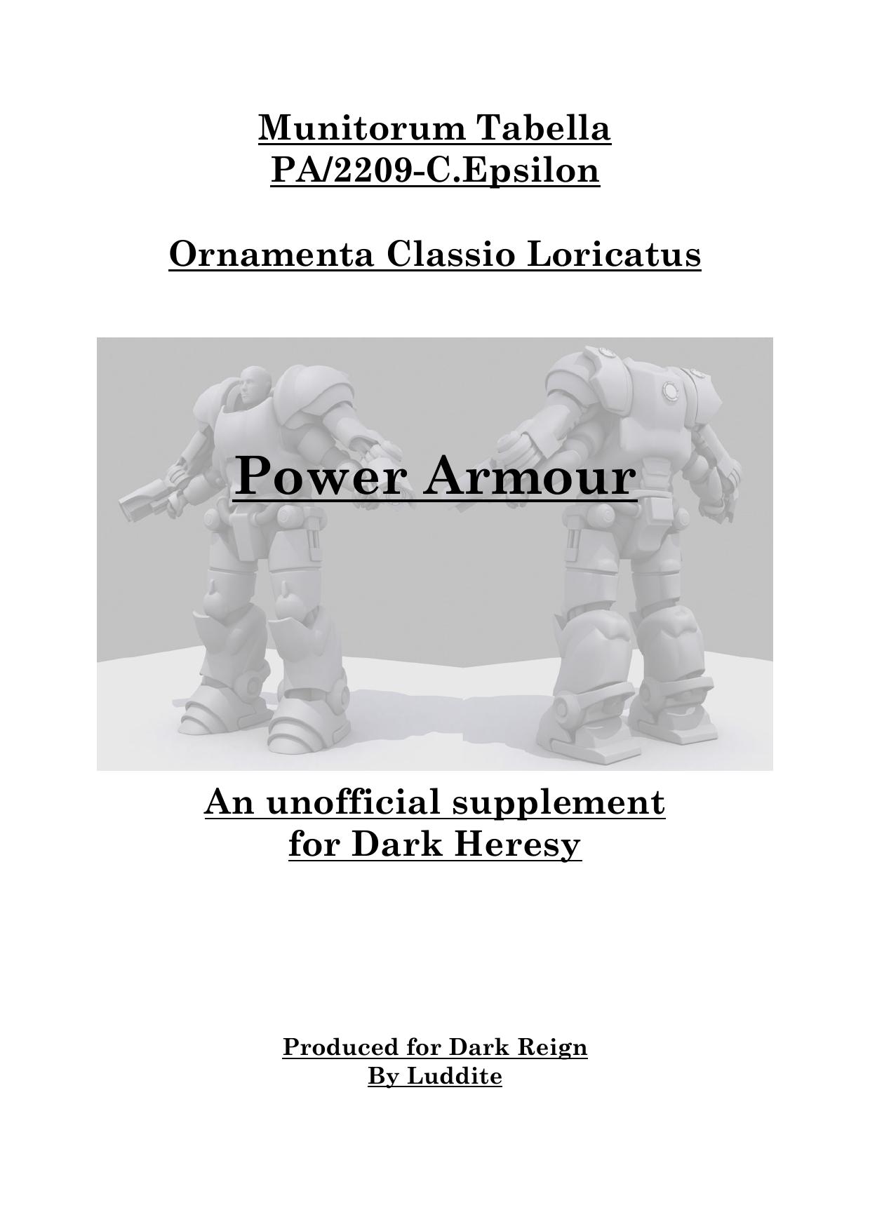 Microsoft Word - Power armour v3.doc