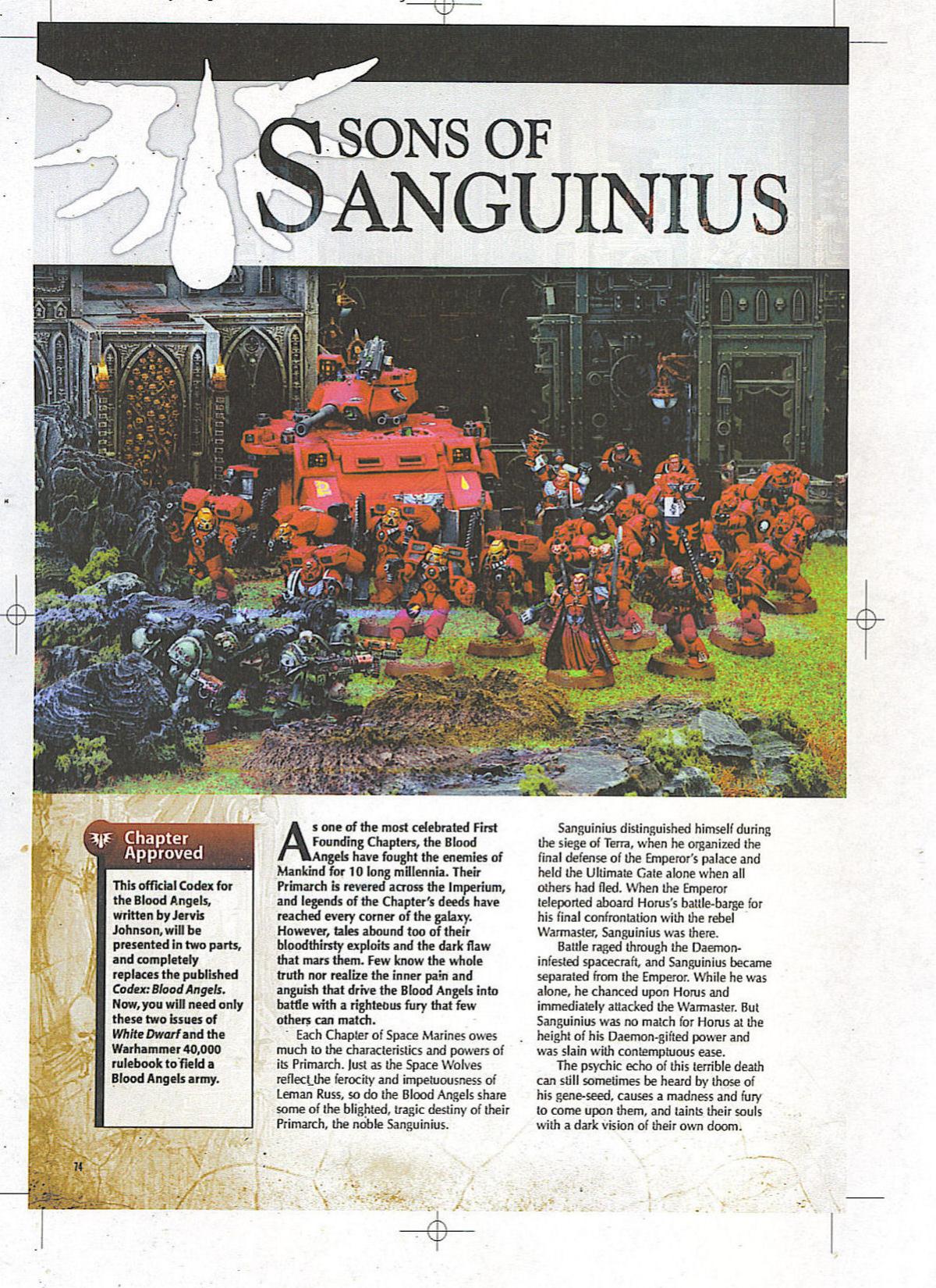 Blood Angels, Sons of Sanguinius