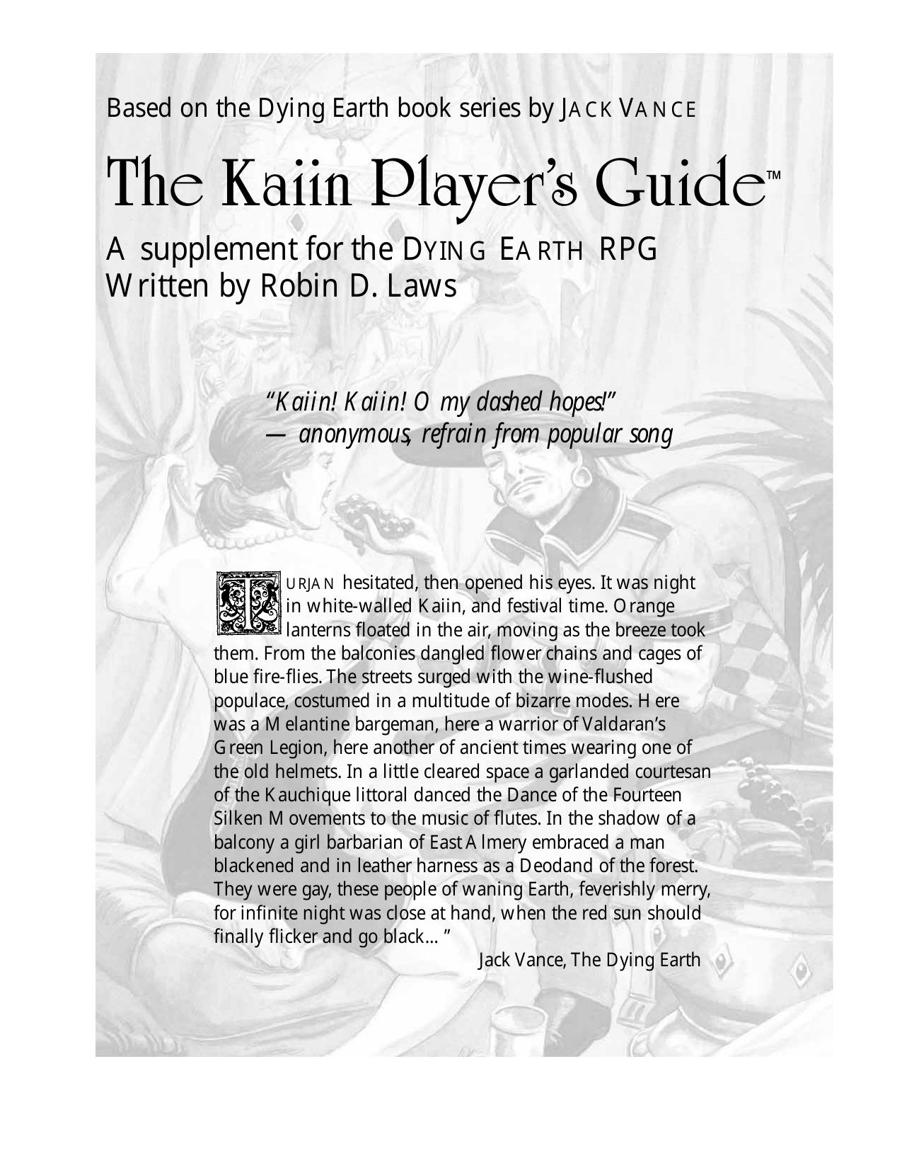 PEL005 The Kaiin Player's Guide