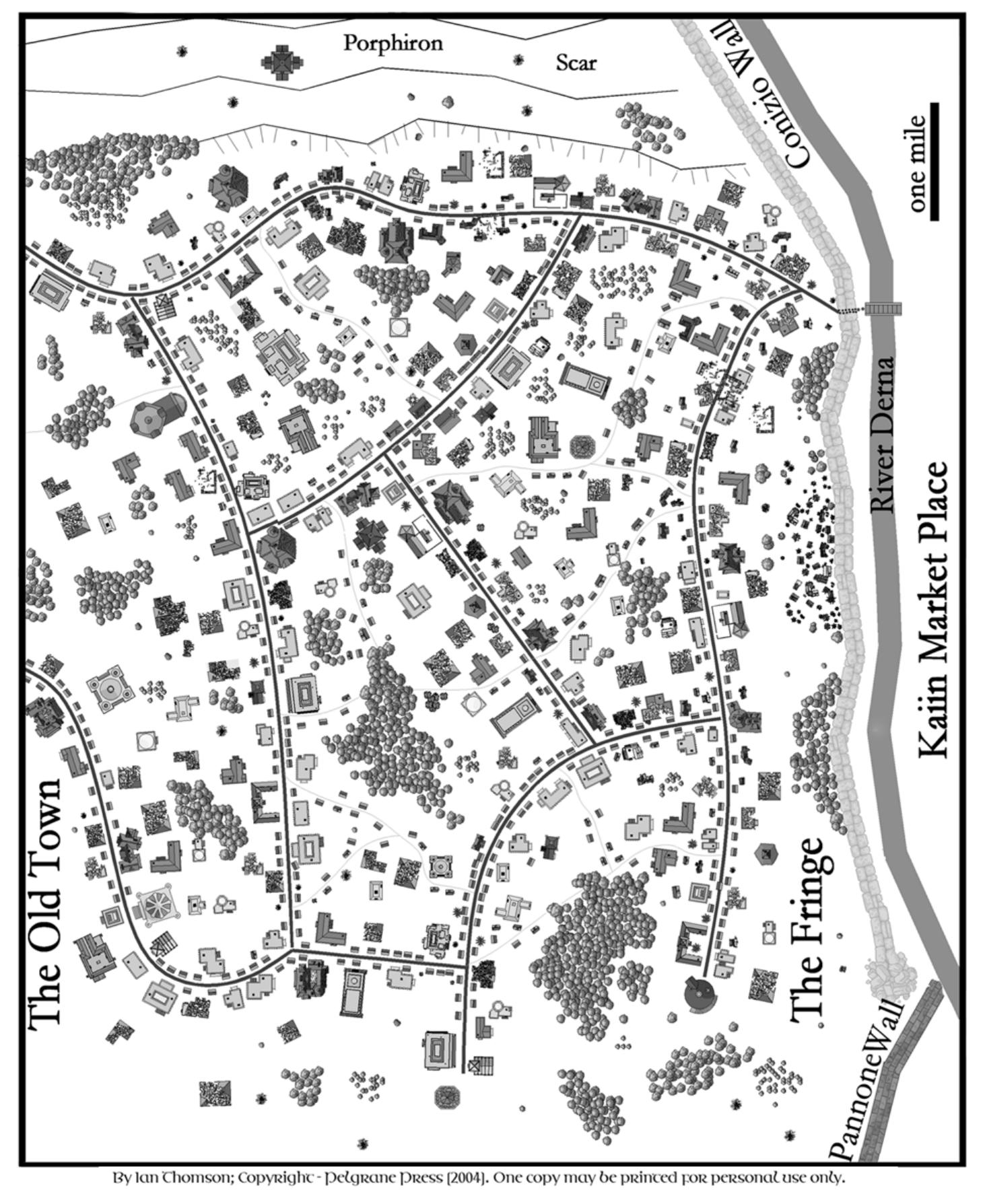 Kaiin Old Town Map