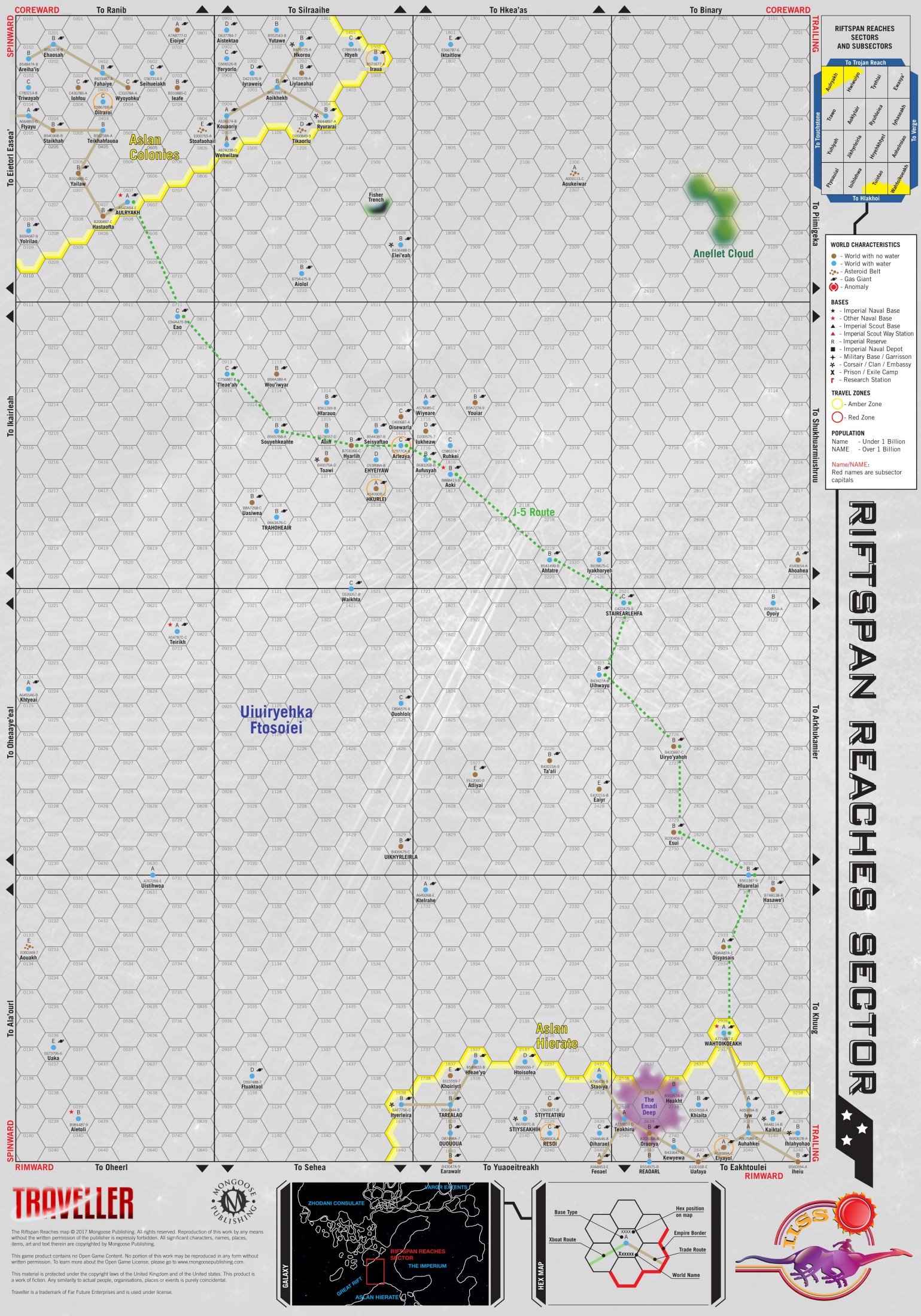 Poster Map Of Riftspan Reaches