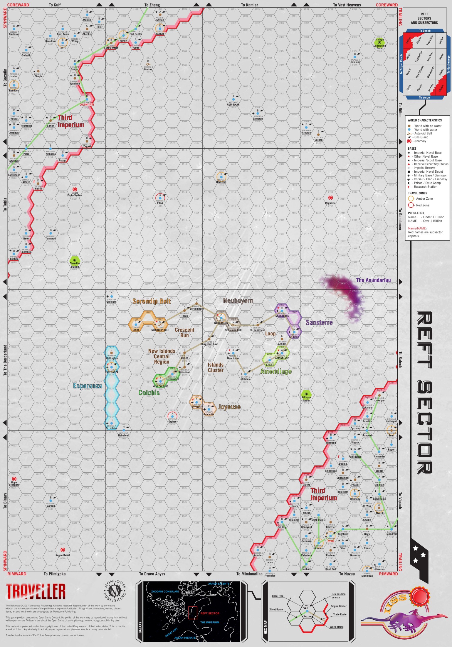 Poster Map Of Reft sector