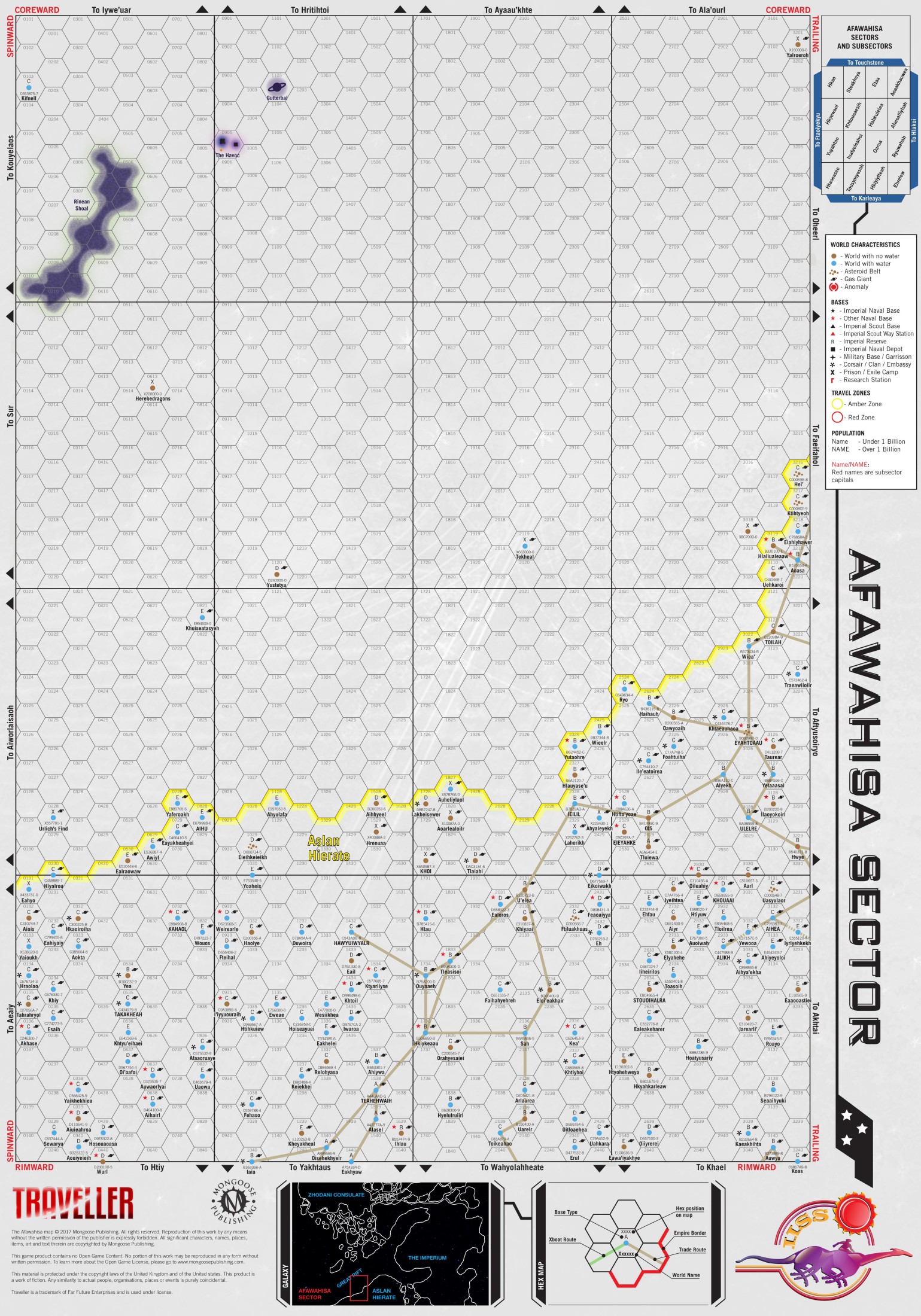 Poster Map Of Afawahisa Sector