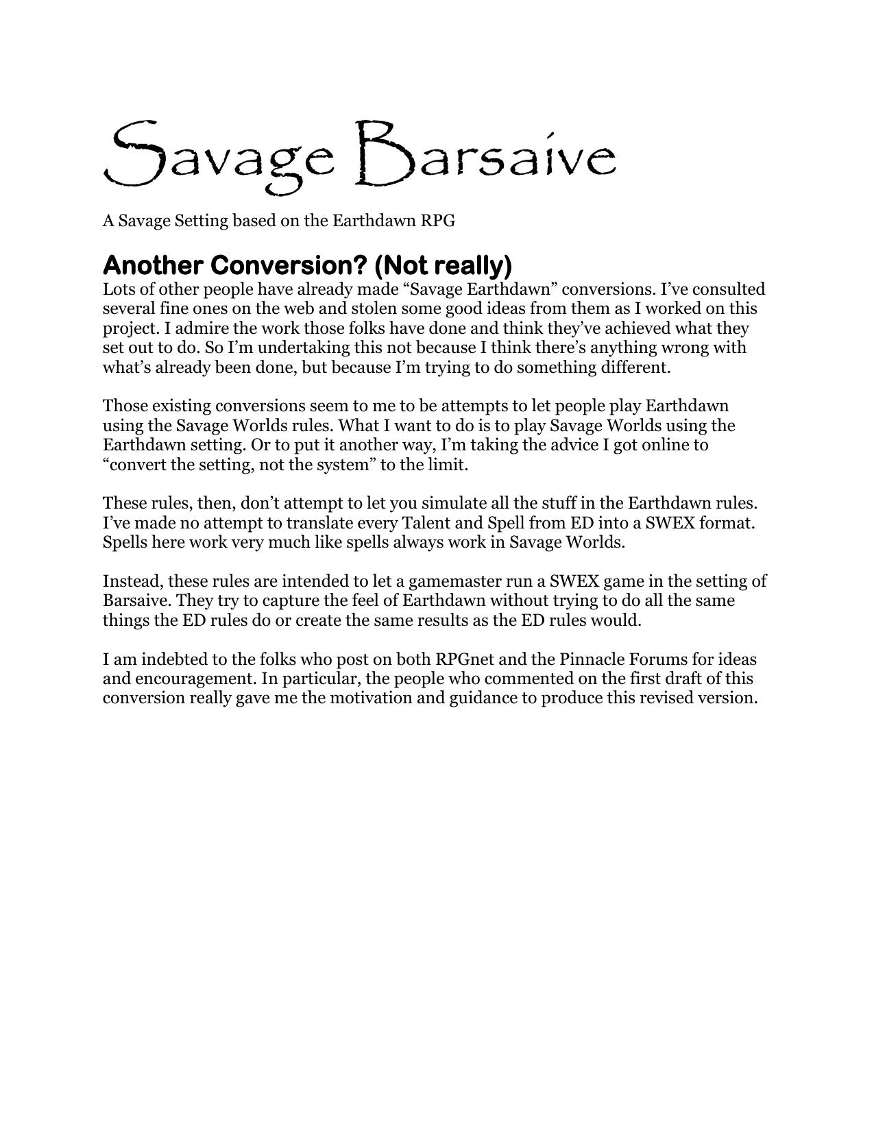 Savage Barsaive