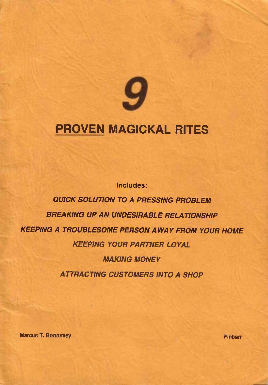 Nine Proven Magical Rites