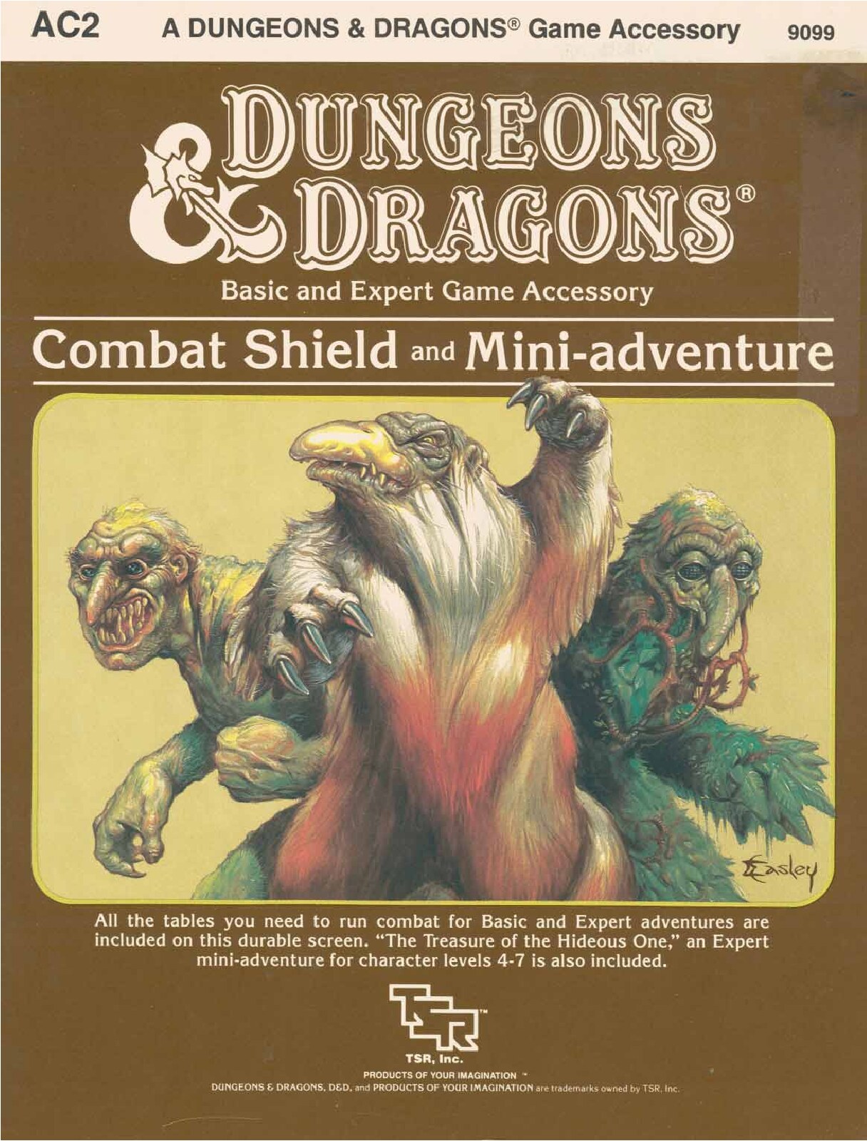AD&D 1st Ed - TSR9099 - Combat Shield & Mini-Adventure (AC2)
