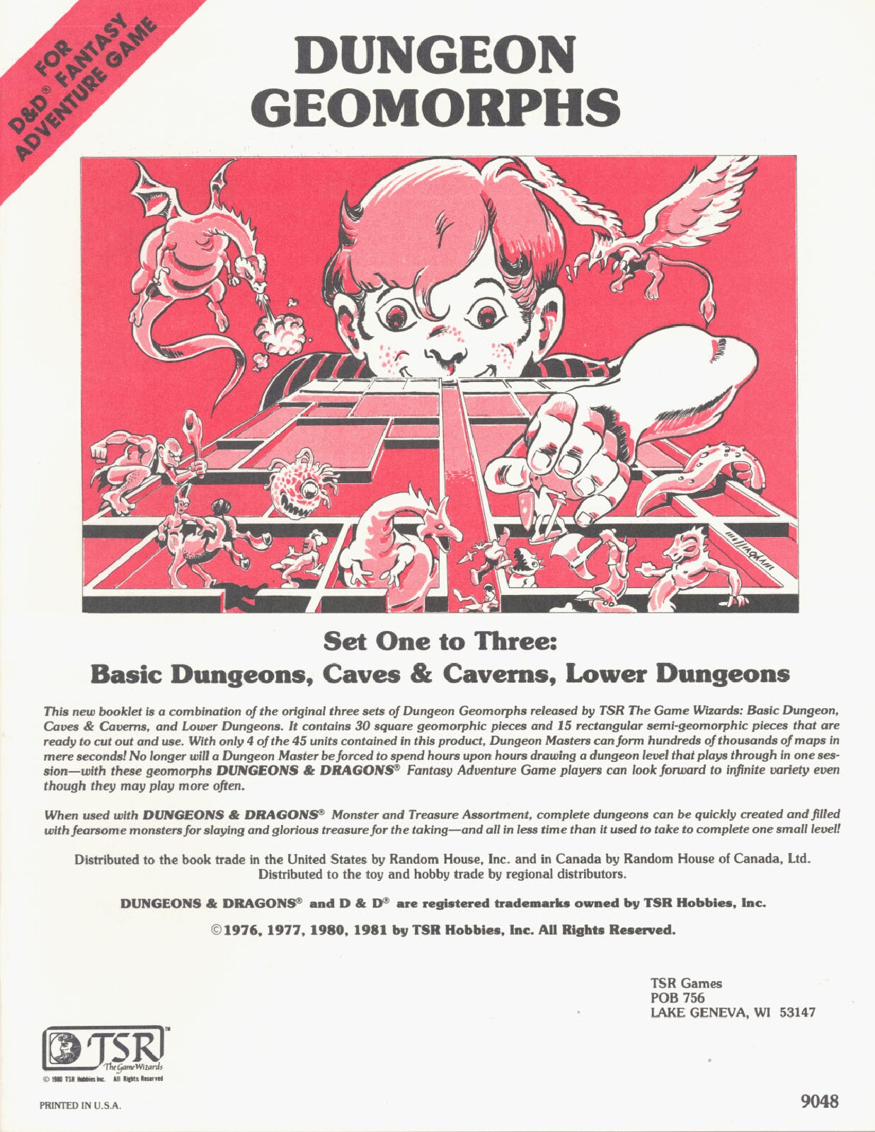 AD&D 1st Ed - TSR9048 - Dungeon Geomorphs