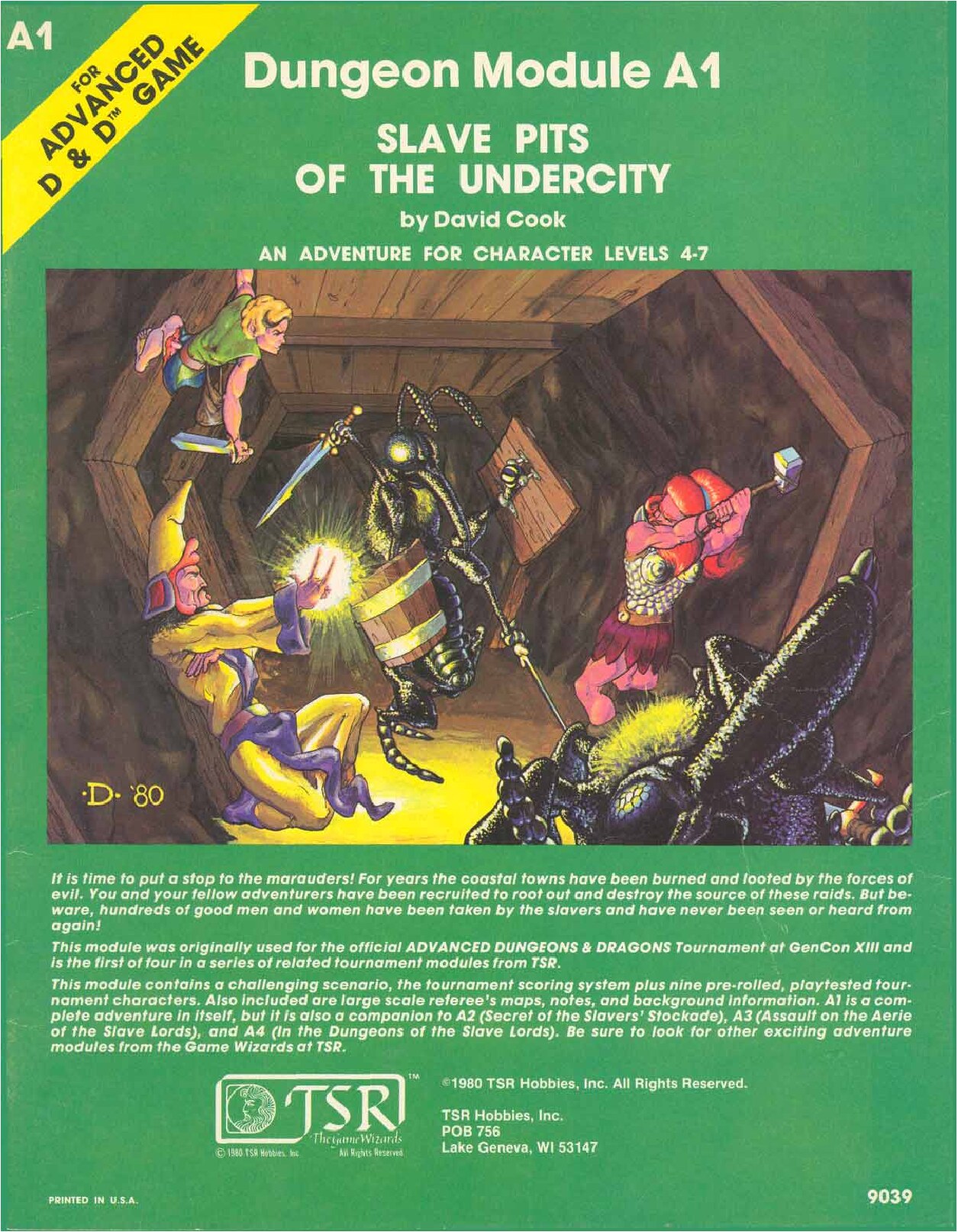 AD&D 1st Ed - TSR9039 - Slave Pits Of The Undercity (A1)
