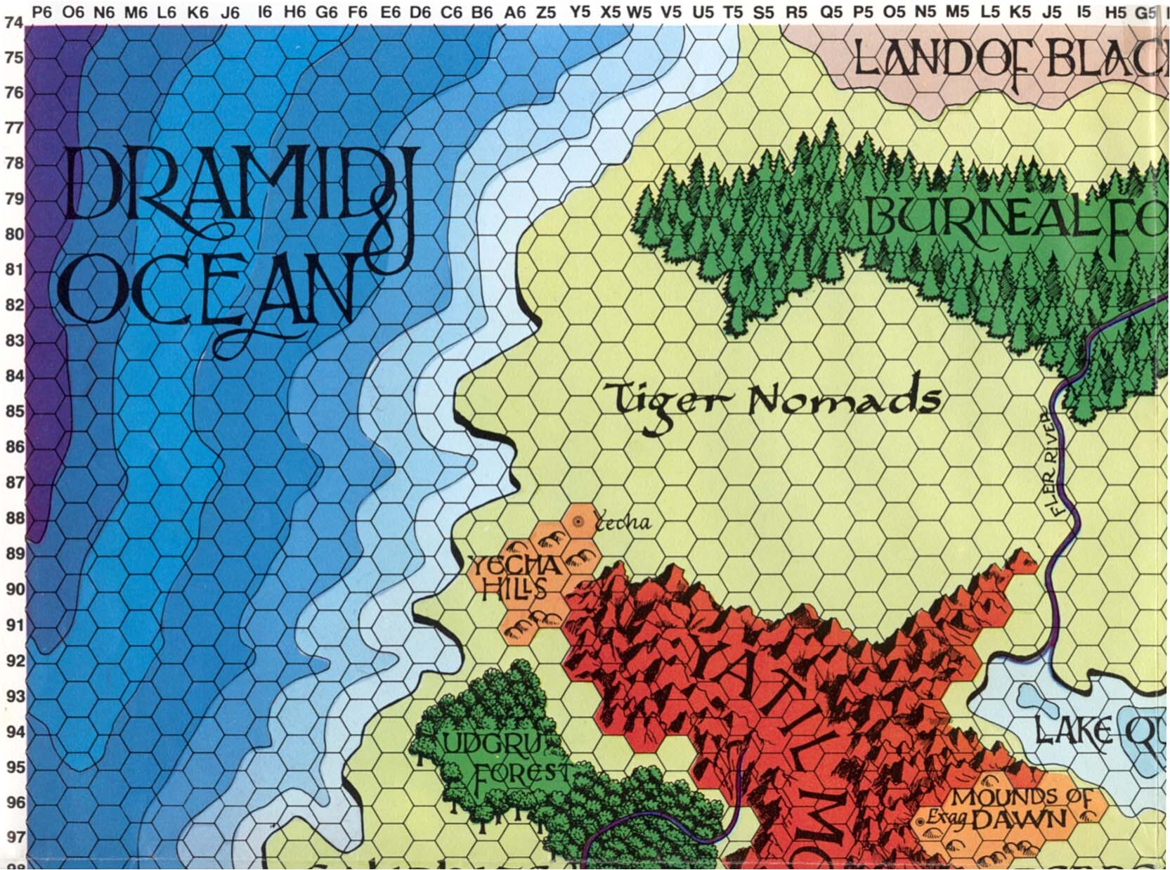 World of Greyhawk Map - 4x4 squares
