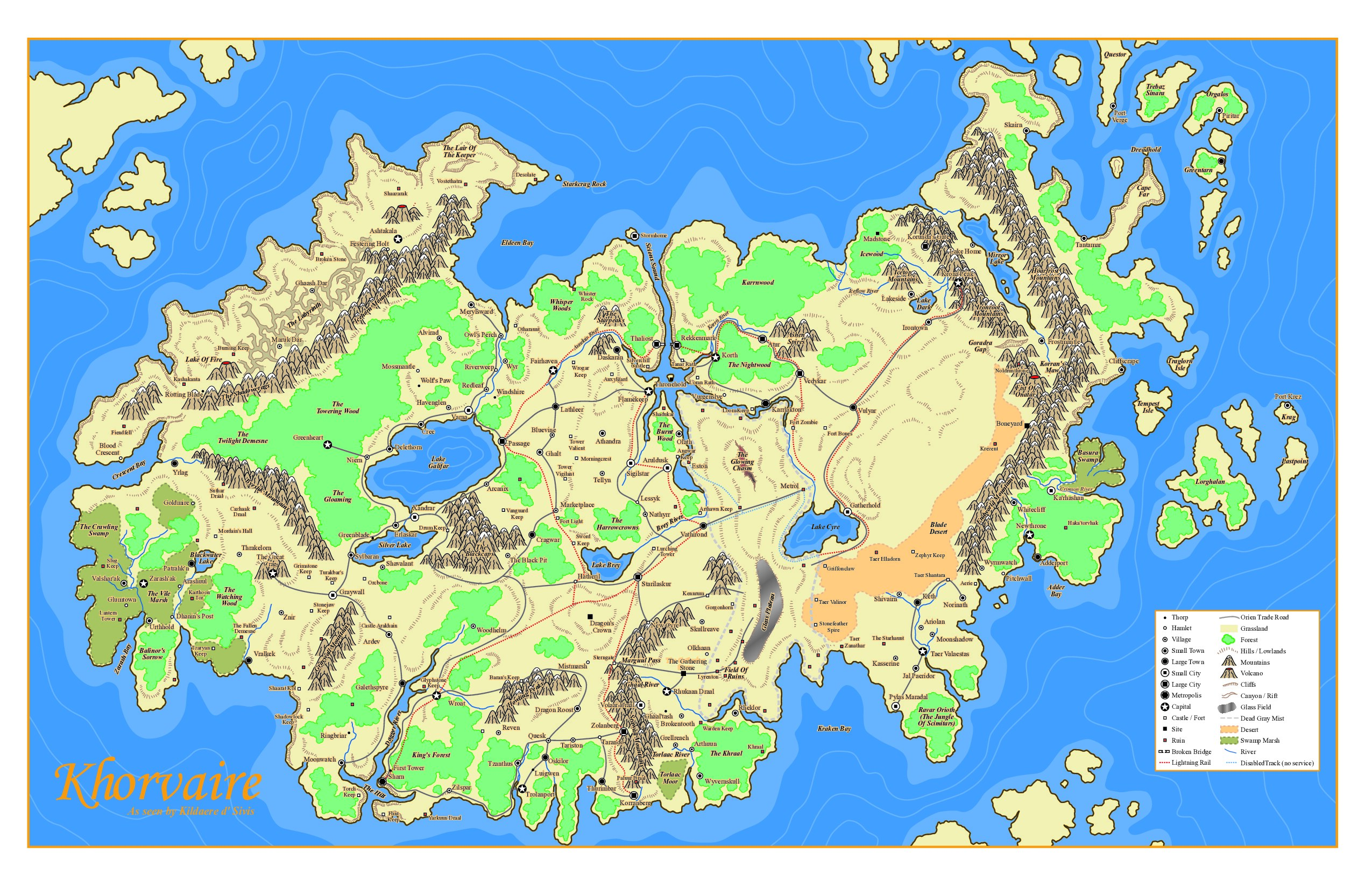 Map of Khorvaire