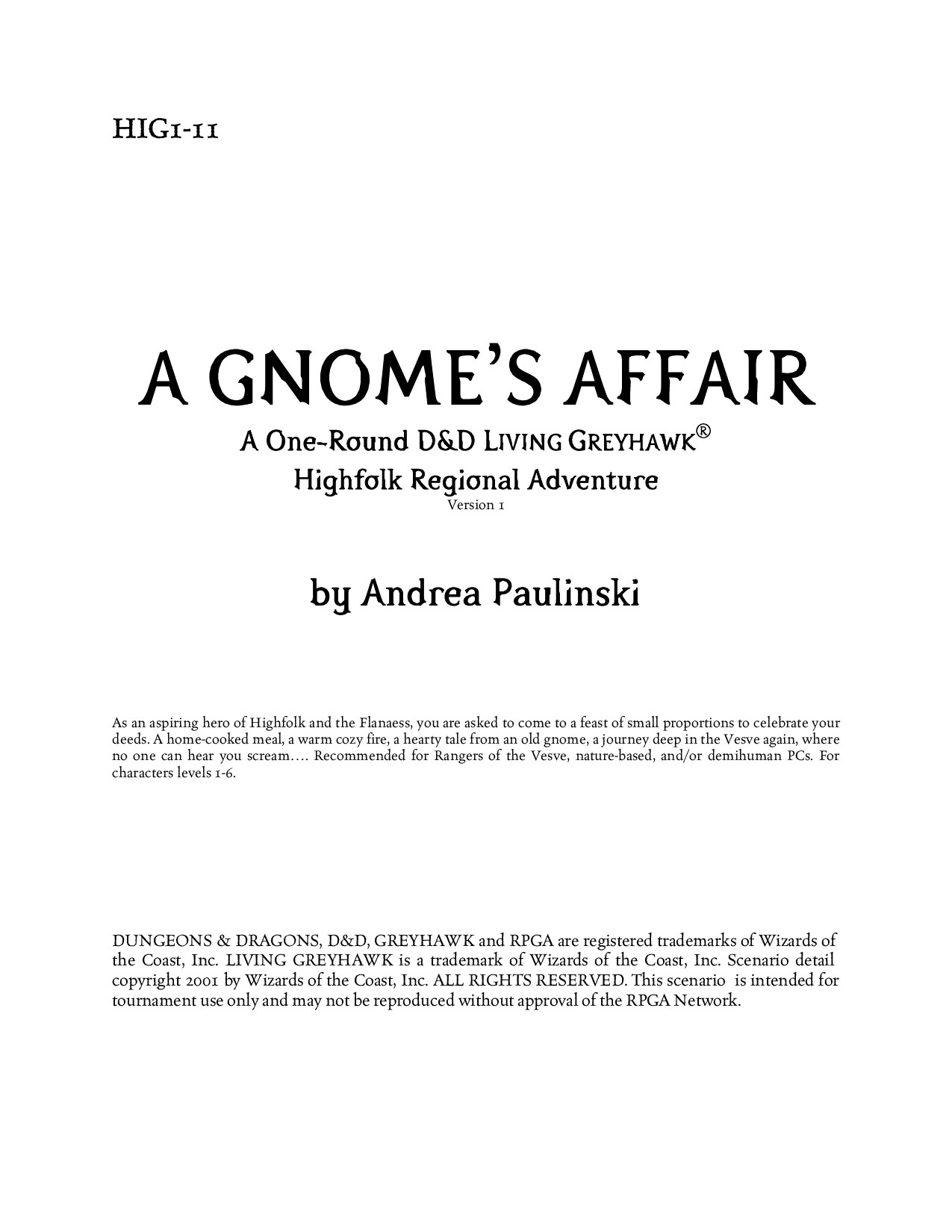 A Gnomes Affair