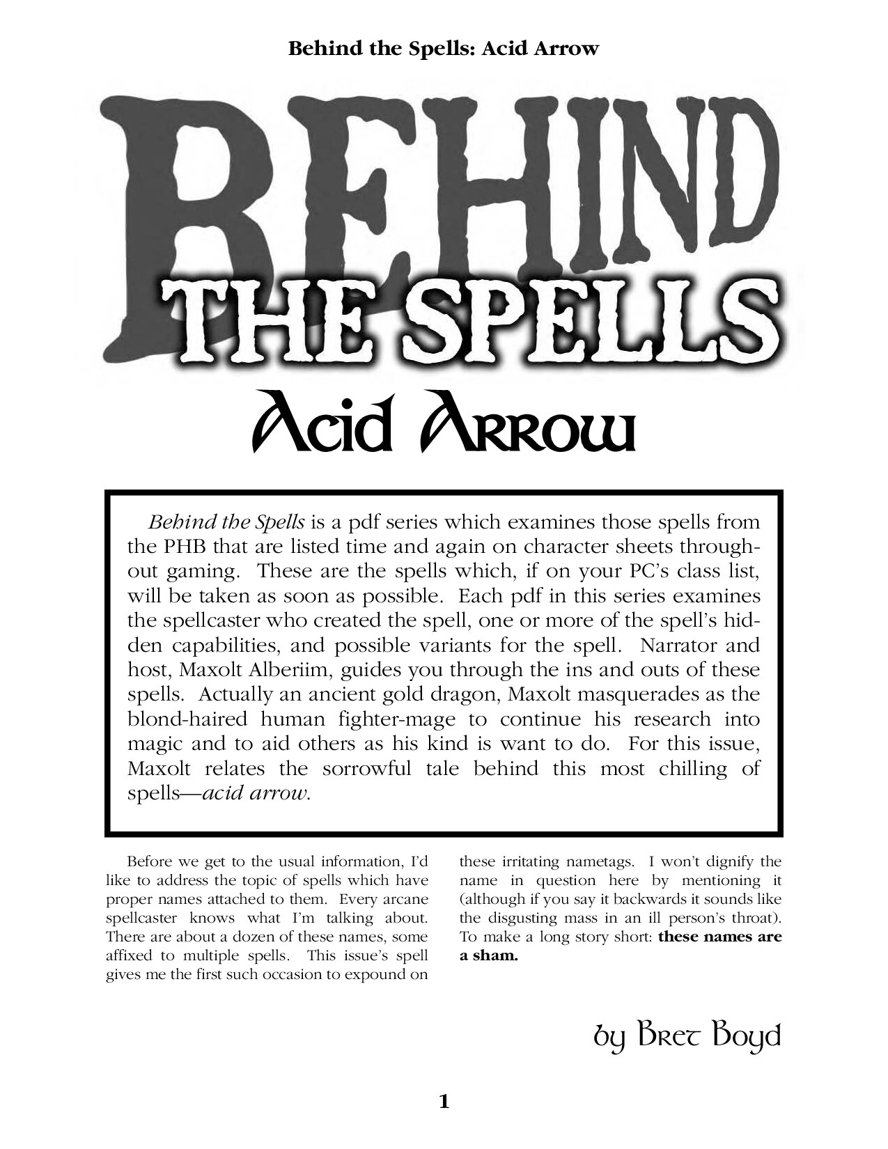 Behind The Spells. Collection