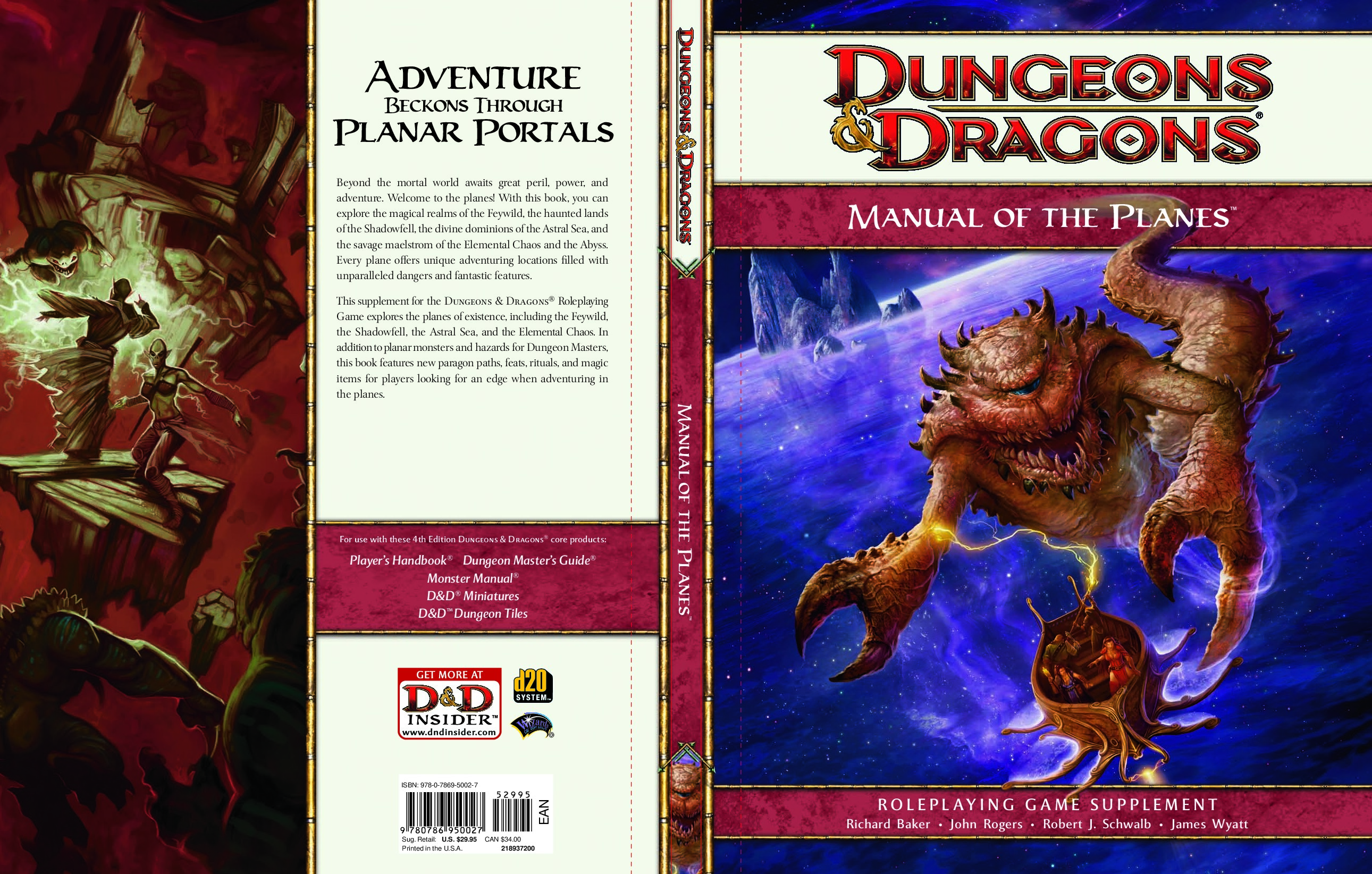 Dungeons and Dragons 4th EditionManual of the Planes (4e)