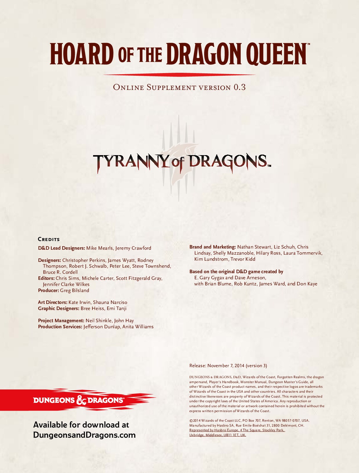 Hoard of the Dragon Queen - Supplement v0.3