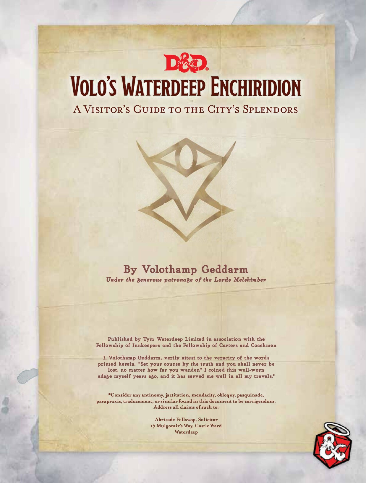 Volo's Waterdeep Enchiridion