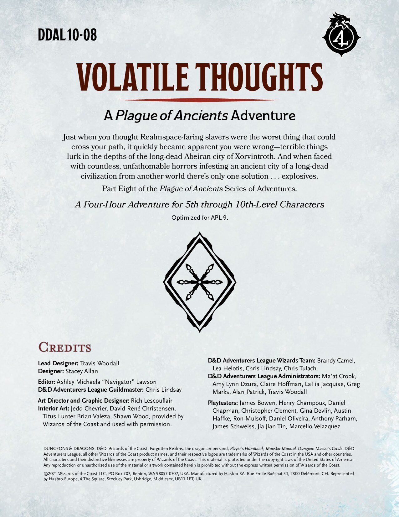 DDAL10-08 - Volatile Thoughts