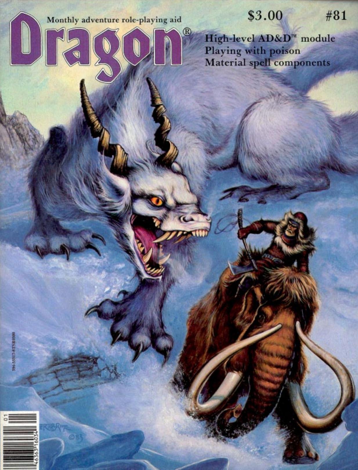 Dragon Magazine #81