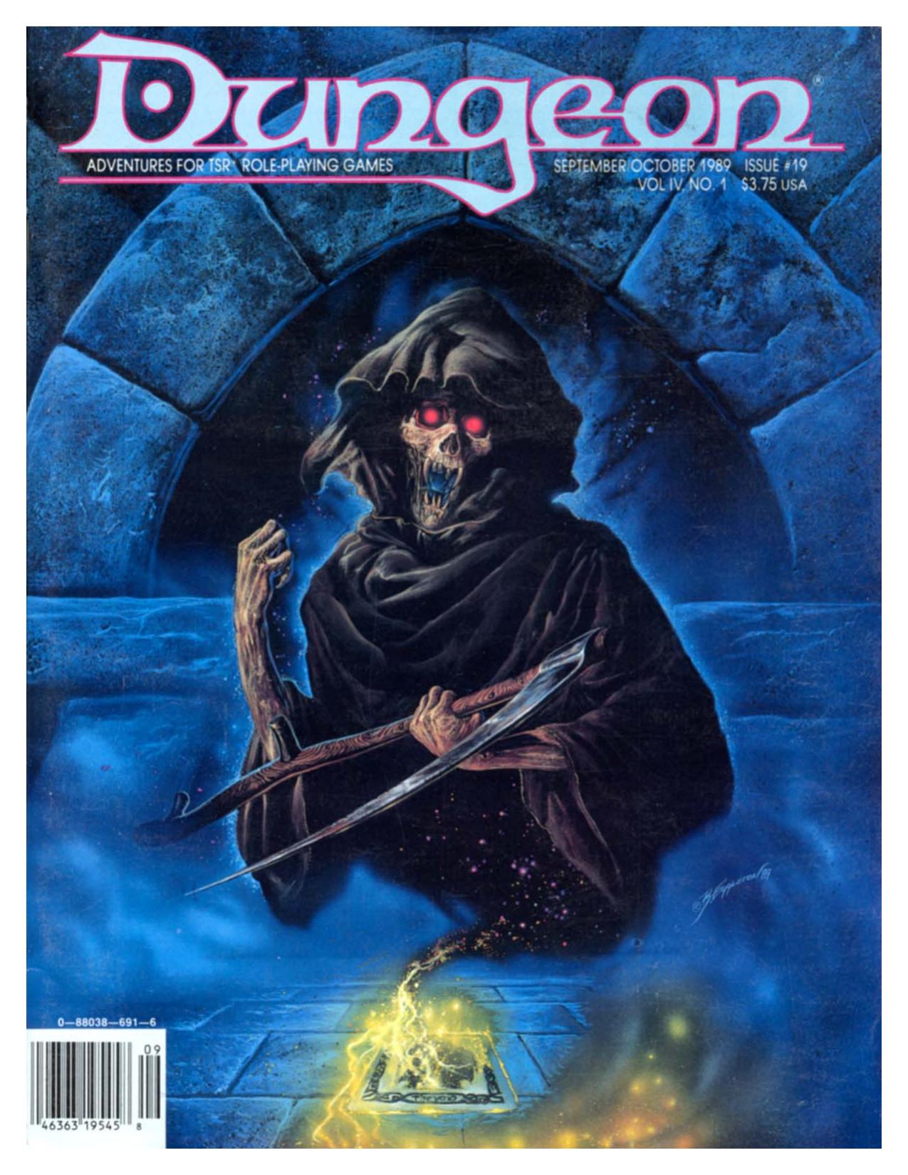 Dungeon Magazine #19 Sept/Oct 1989