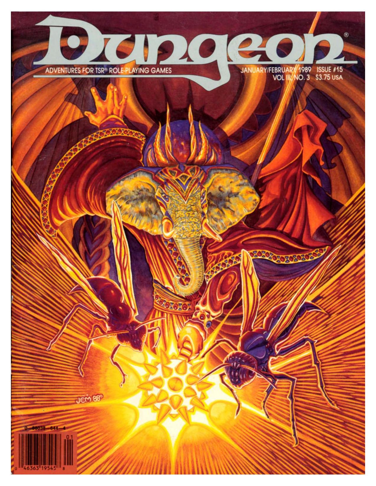 Dungeon Magazine #15 Jan/Feb 1989