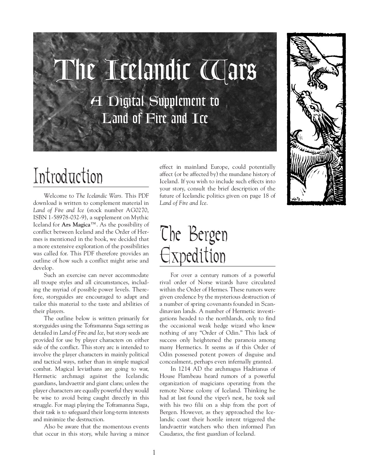 Ars Magica - 4th - Land of Fire and Ice - Icelandic Wars